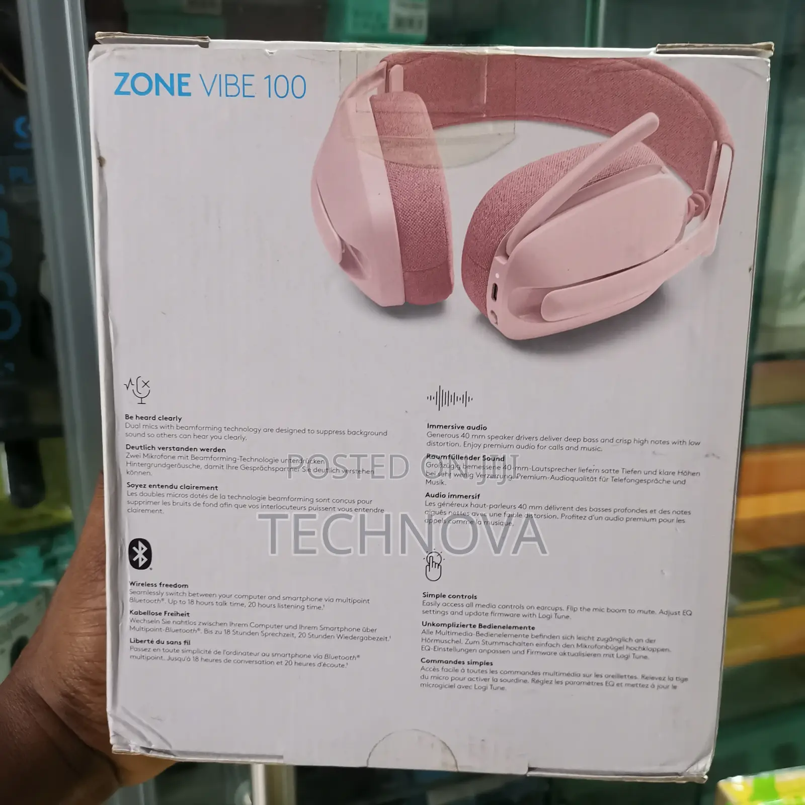 Logitech Zone Vibe 100 Wireless Over-Ear Headphones