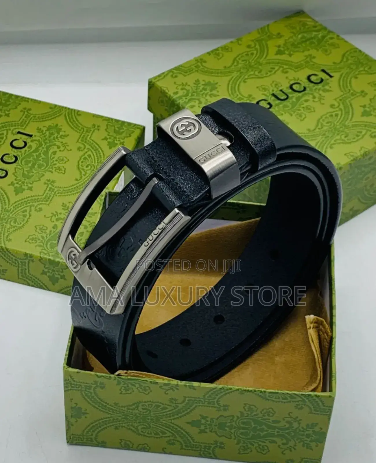 Gucci Genuine Leather Men's Waist Belts