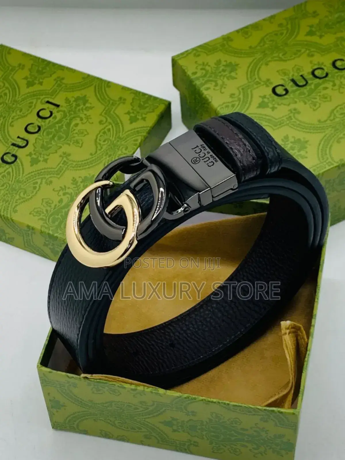 Gucci Genuine Leather Men's Waist Belts