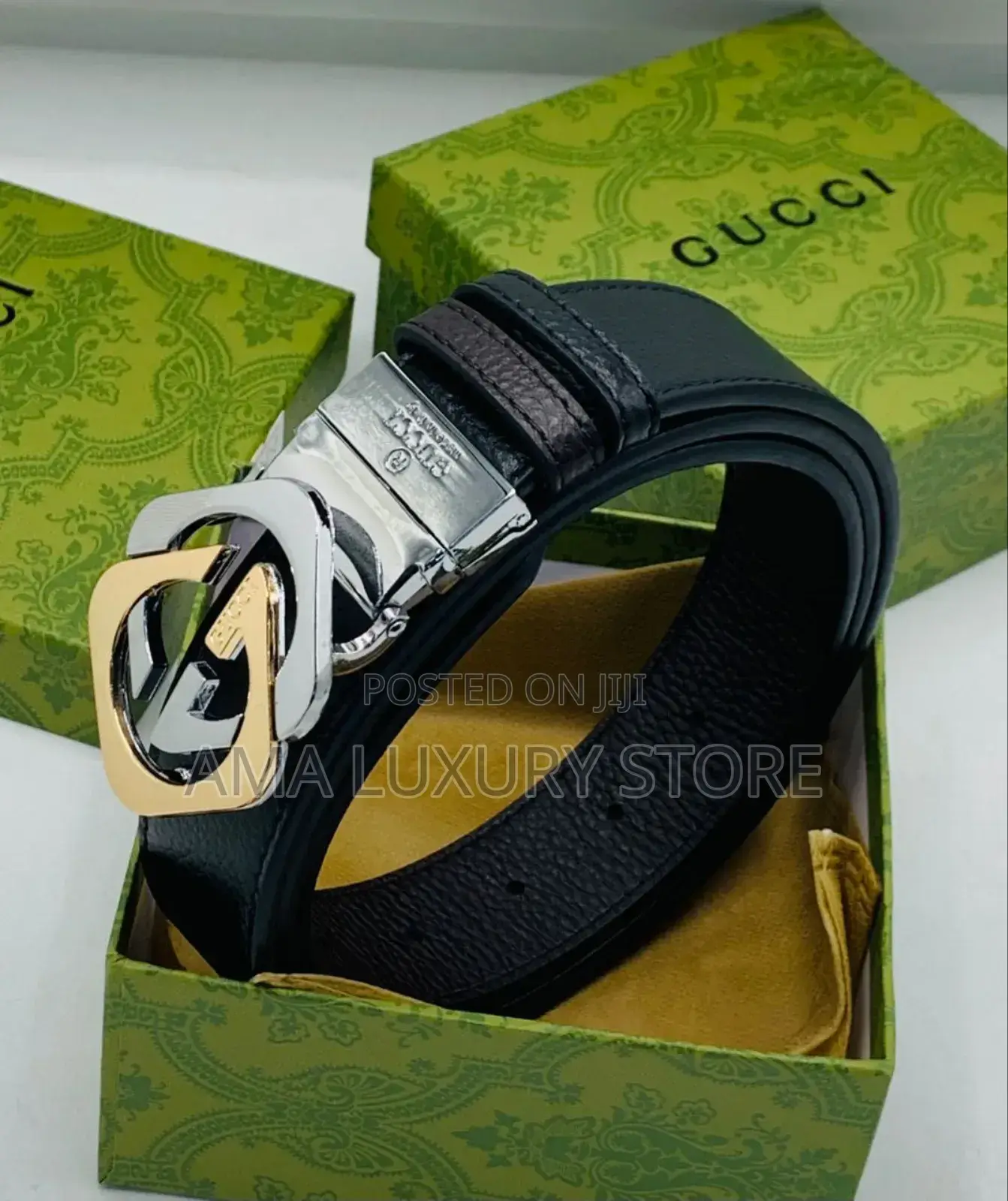 Gucci Genuine Leather Men's Waist Belts