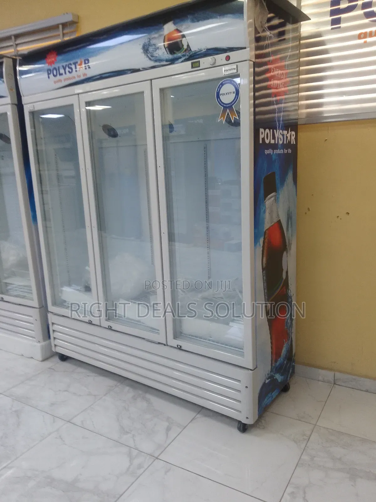 Polystar High-End Triple Door Commercial Showcase Refrigerator