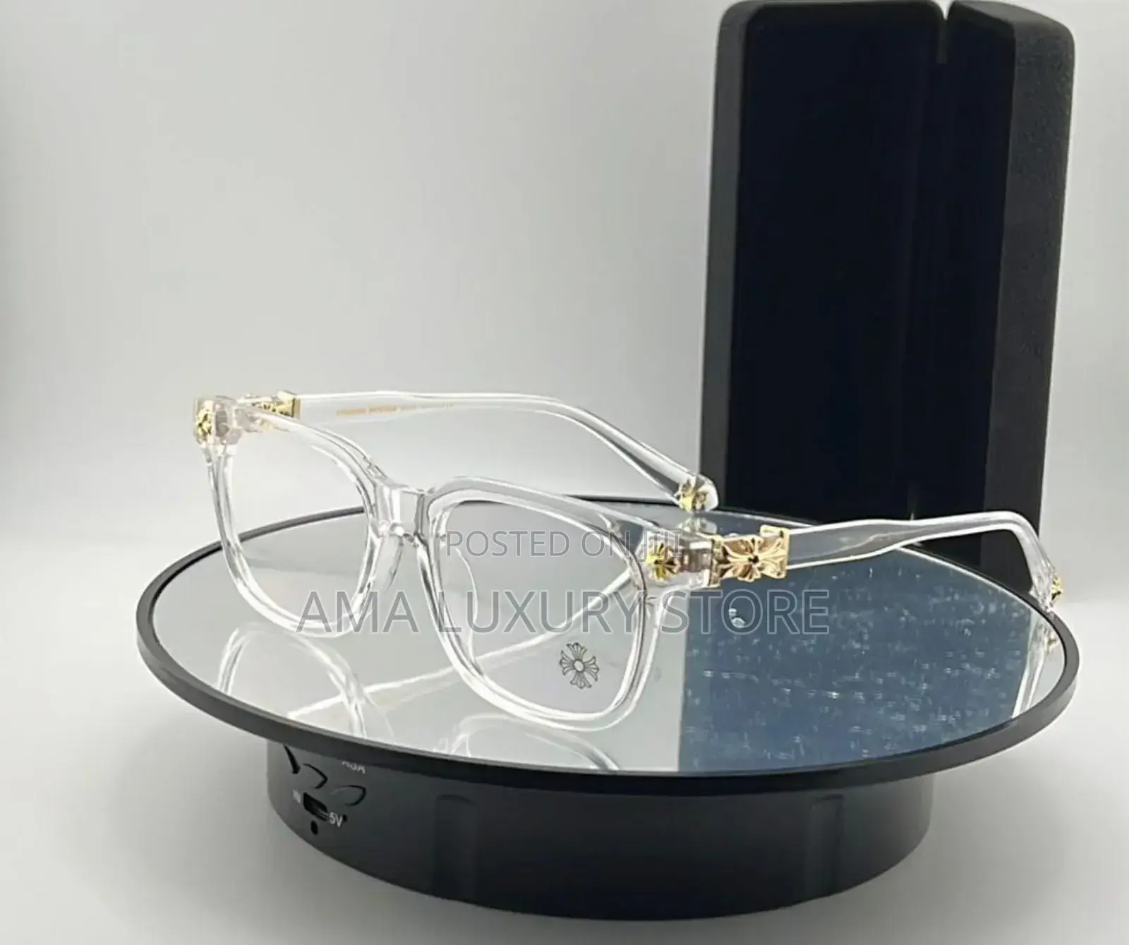 Chrome Heart Quality Transparent Clear Lense Glasses