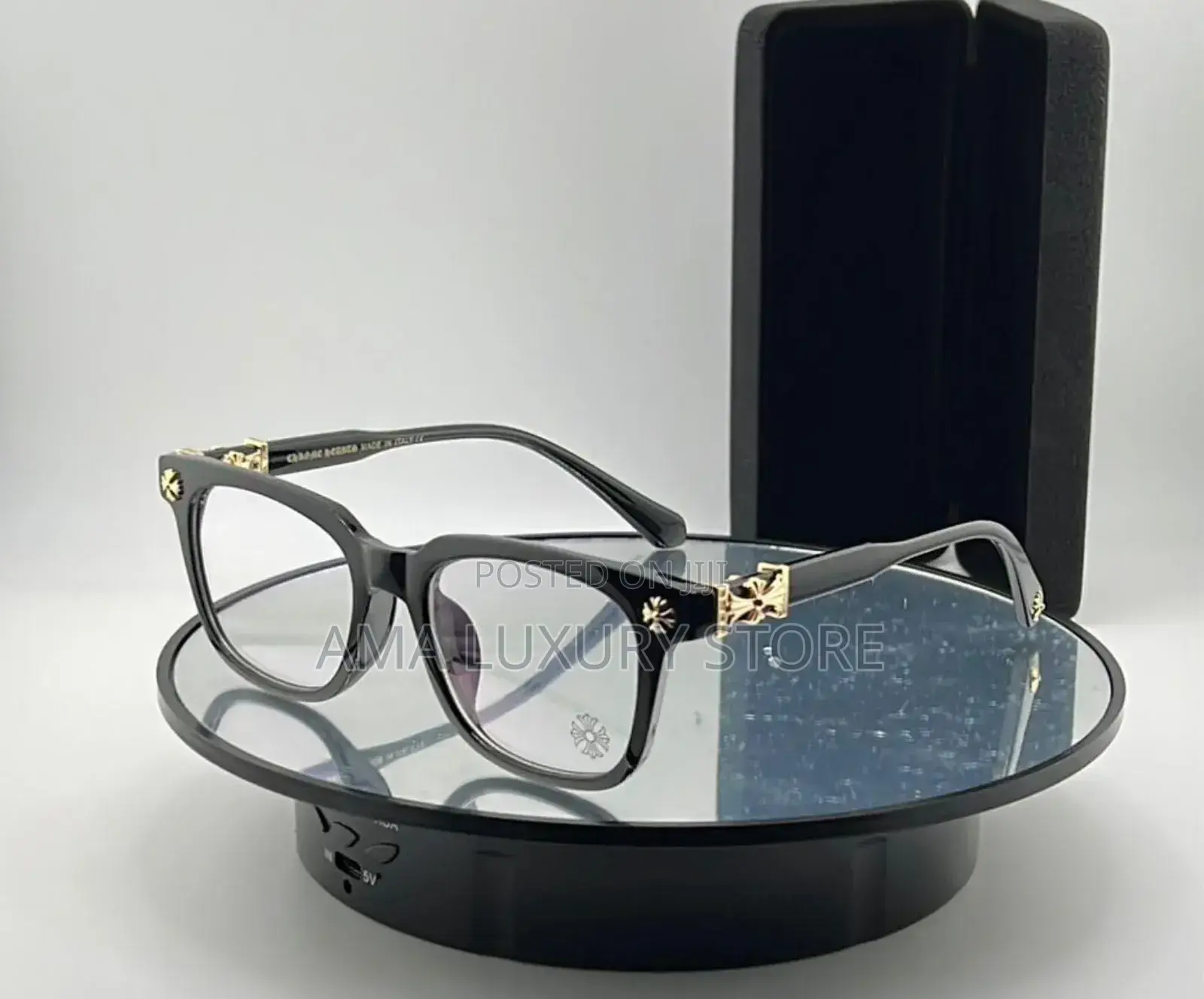 Chrome Heart Quality Transparent Clear Lense Glasses