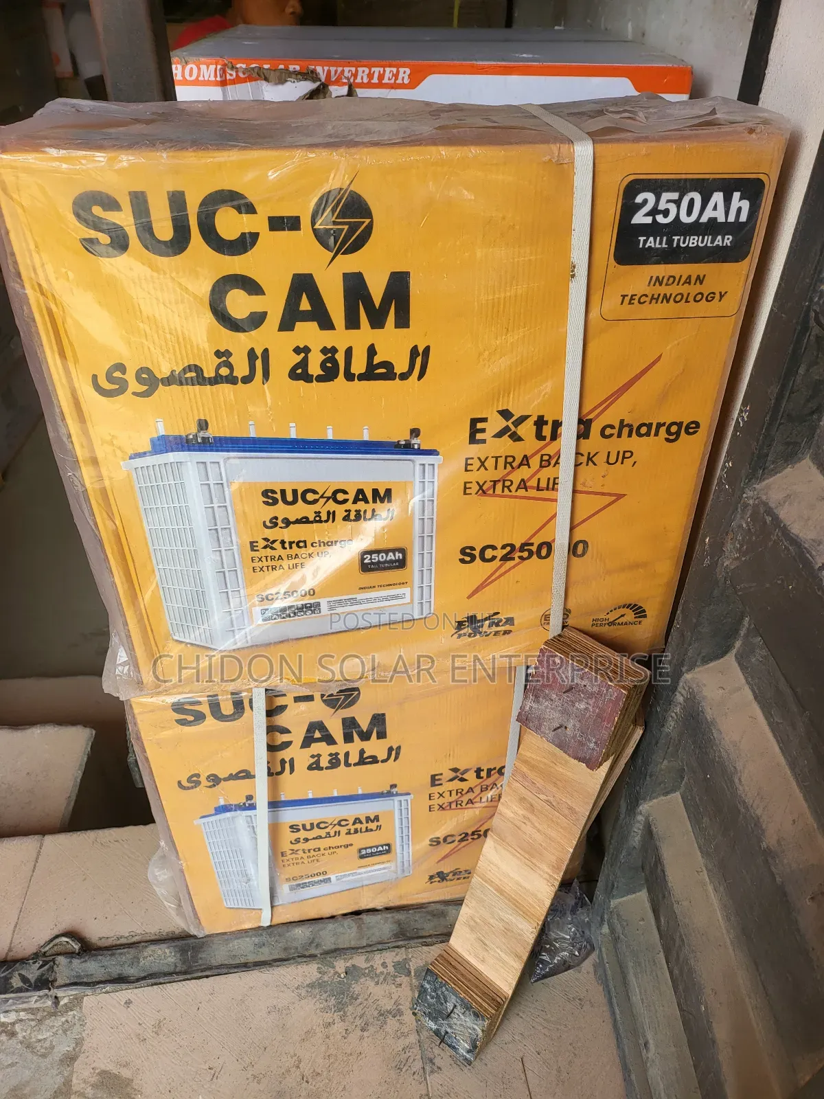 250ah 12v Suc-Cam Tubular Batterie