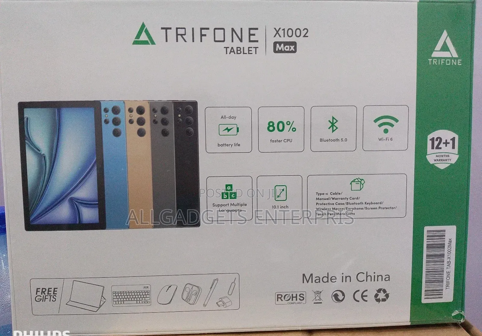 New Trifone X1002 Pro 256 GB Black