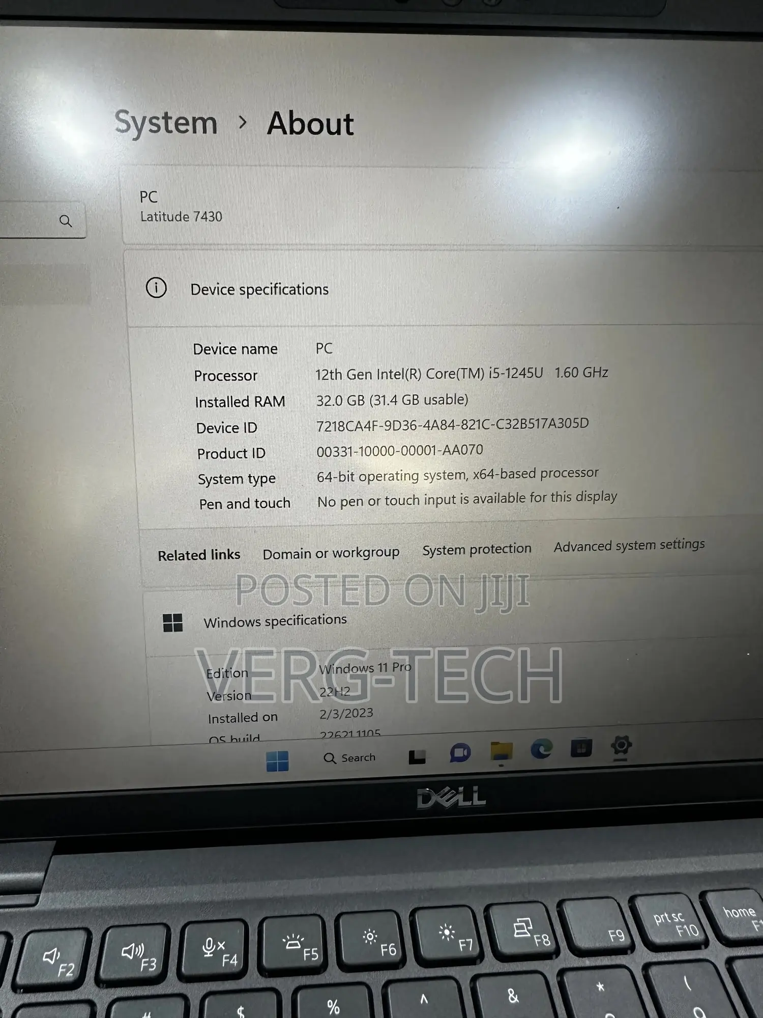 Laptop Dell Latitude 7430 32GB Intel Core i5 SSD 512GB