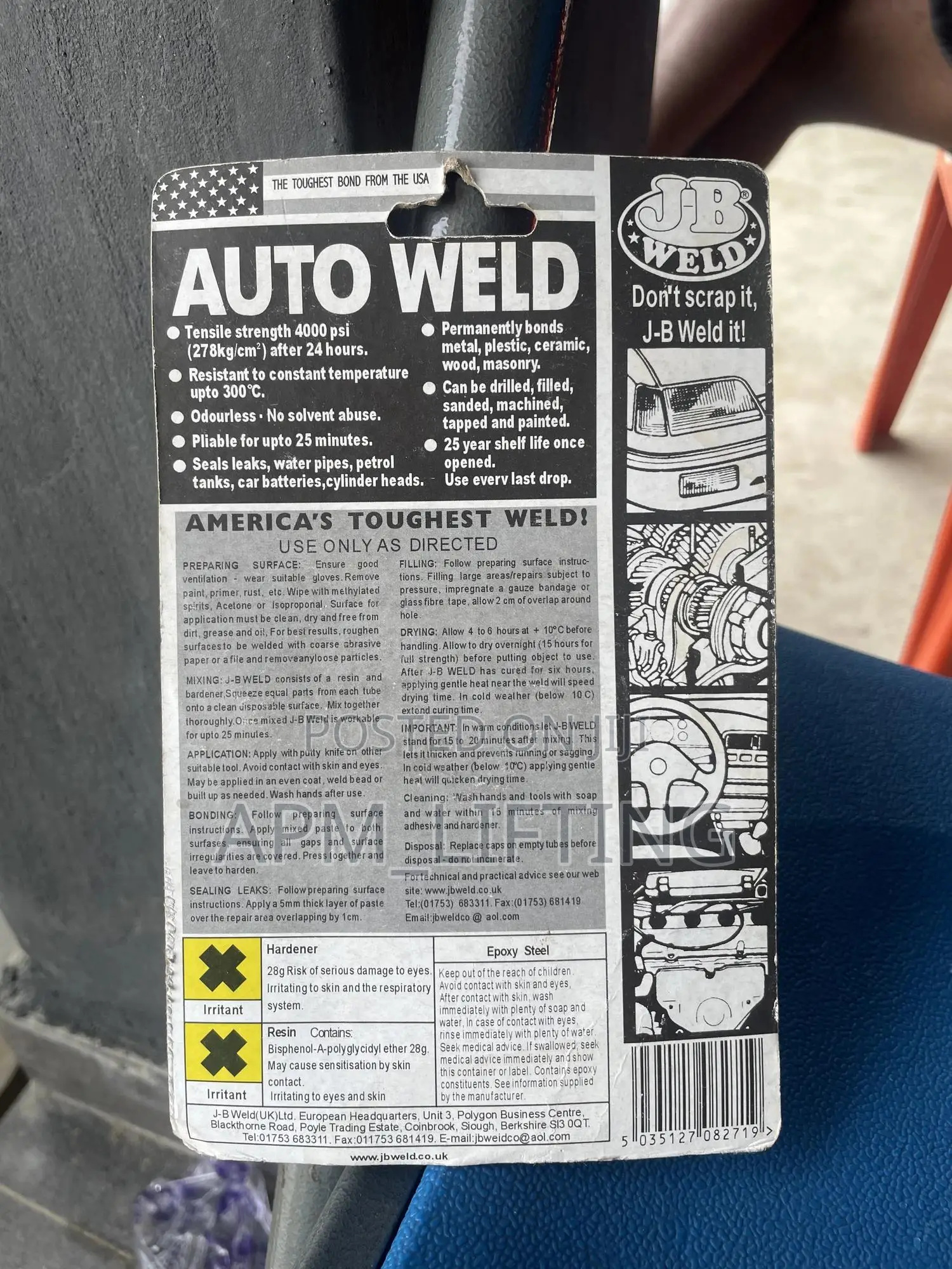 J-B Weld Cold Weld Epoxy