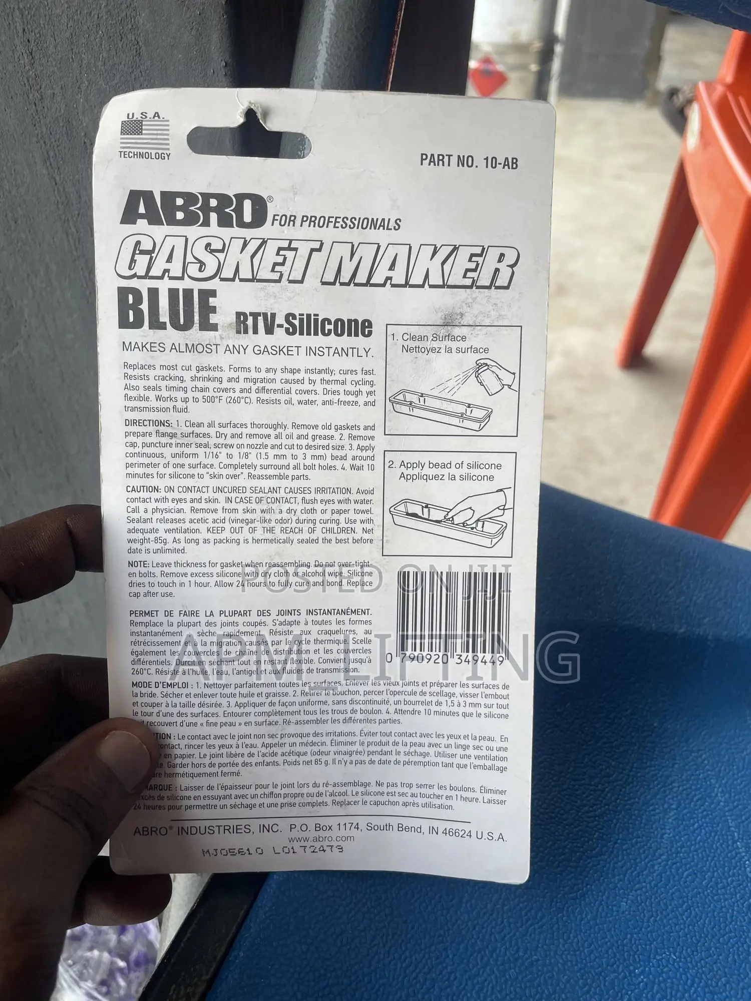 Abro RTV Silicone Gasket Maker (Blue)