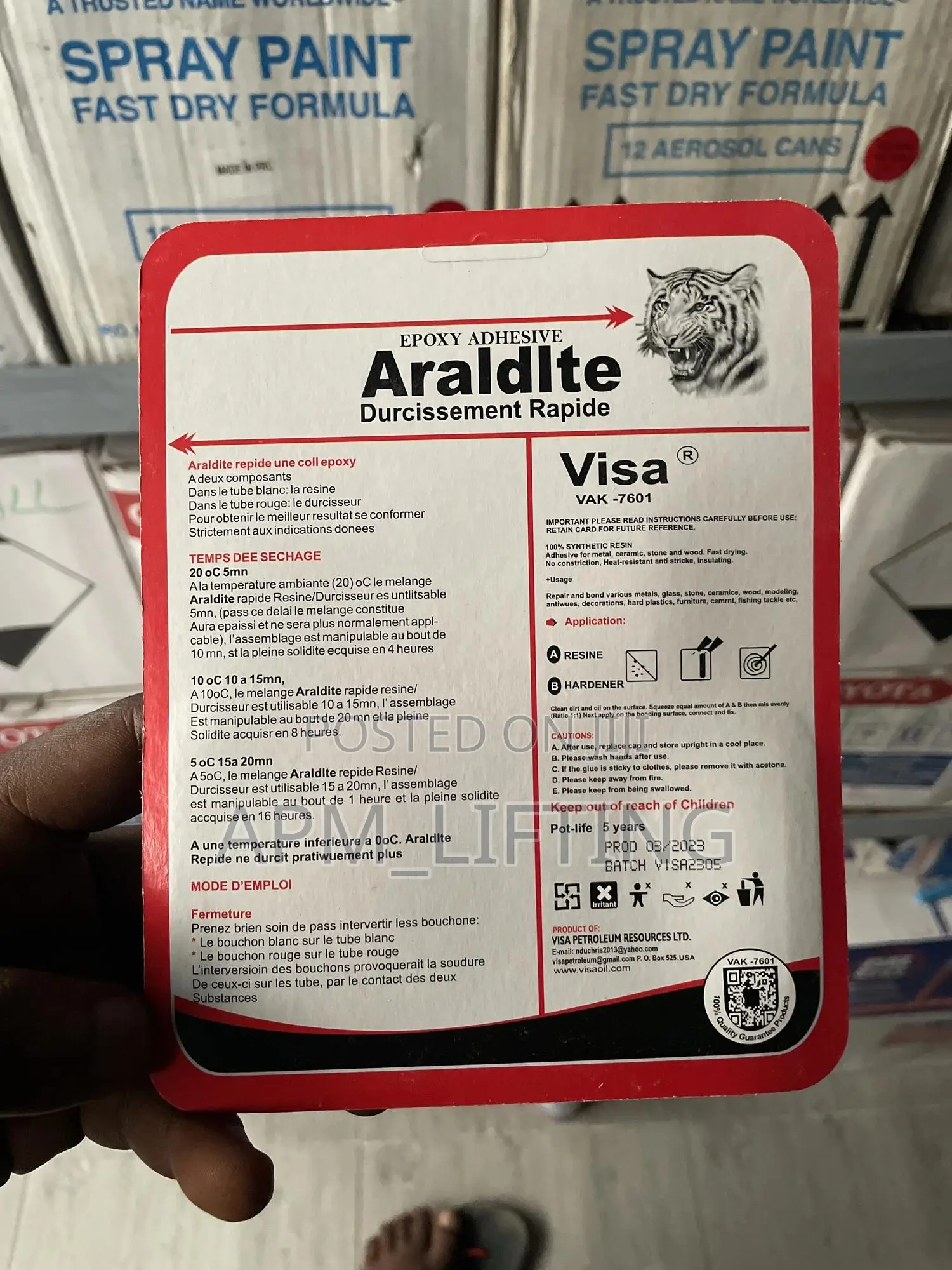 Visa Araldite Epoxy Adhesive