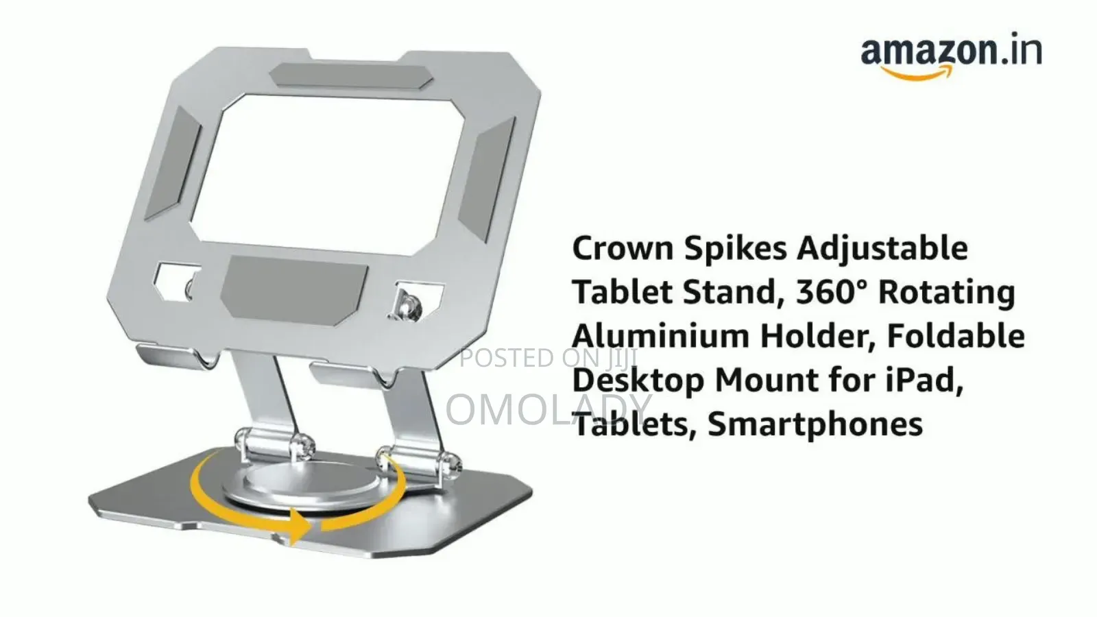 360° Rotating Foldable Metal Tablet/Phone Holder