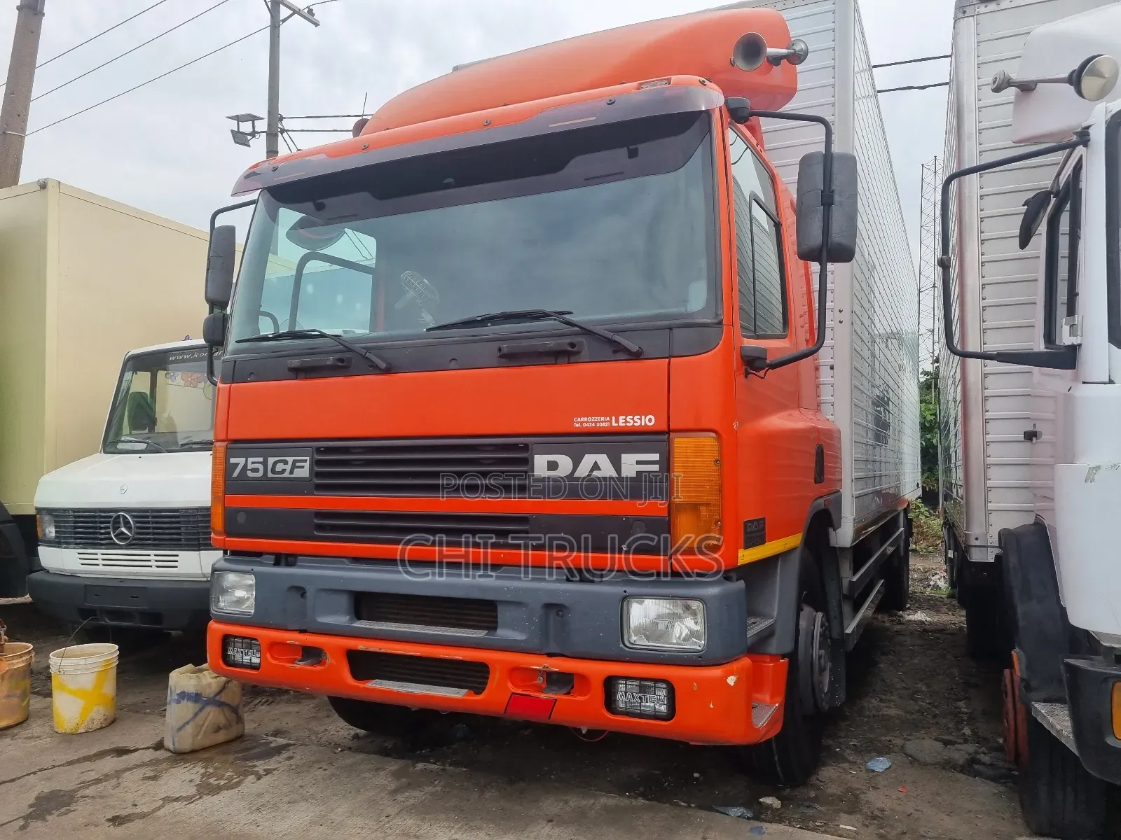 Daf Cf 75 Cargo Truck 2002 Red