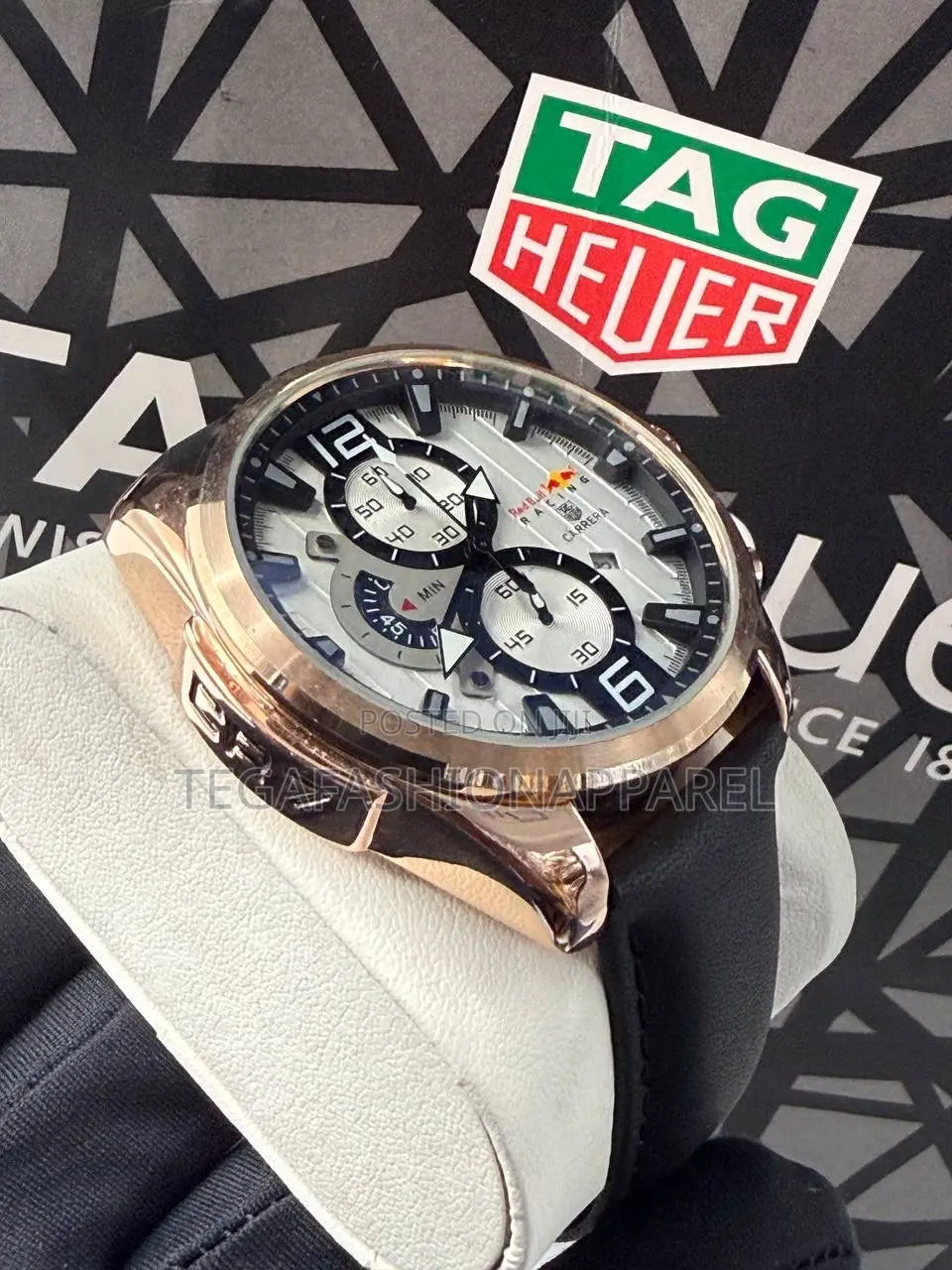 Tag Heuer X Red Bull Racing Genuine Leather Wristwatch
