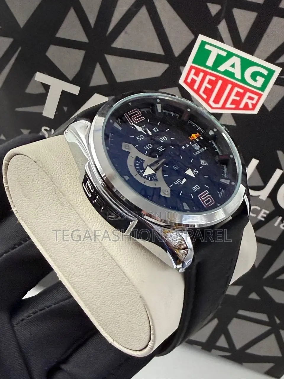 Tag Heuer X Red Bull Racing Genuine Leather Wristwatch