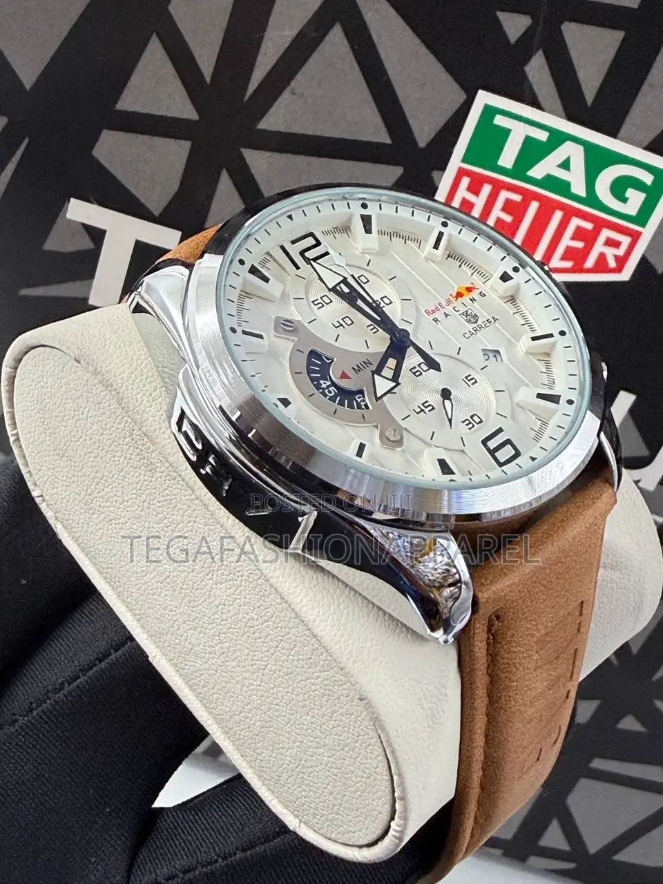 Tag Heuer X Red Bull Racing Genuine Leather Wristwatch