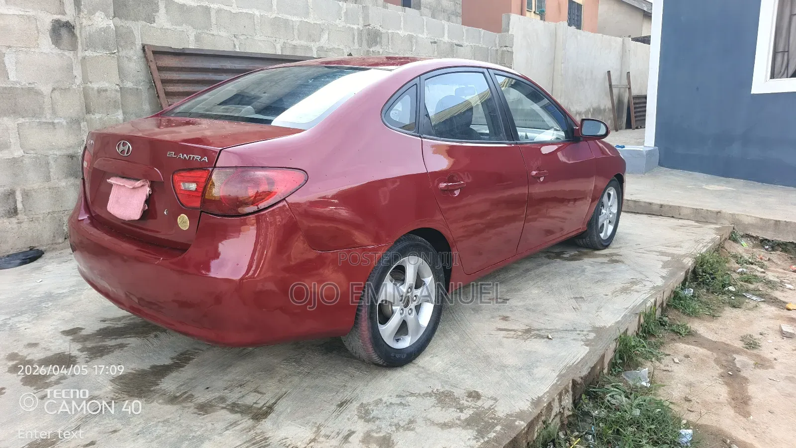Hyundai Elantra 1.6 Automatic 2009 Red