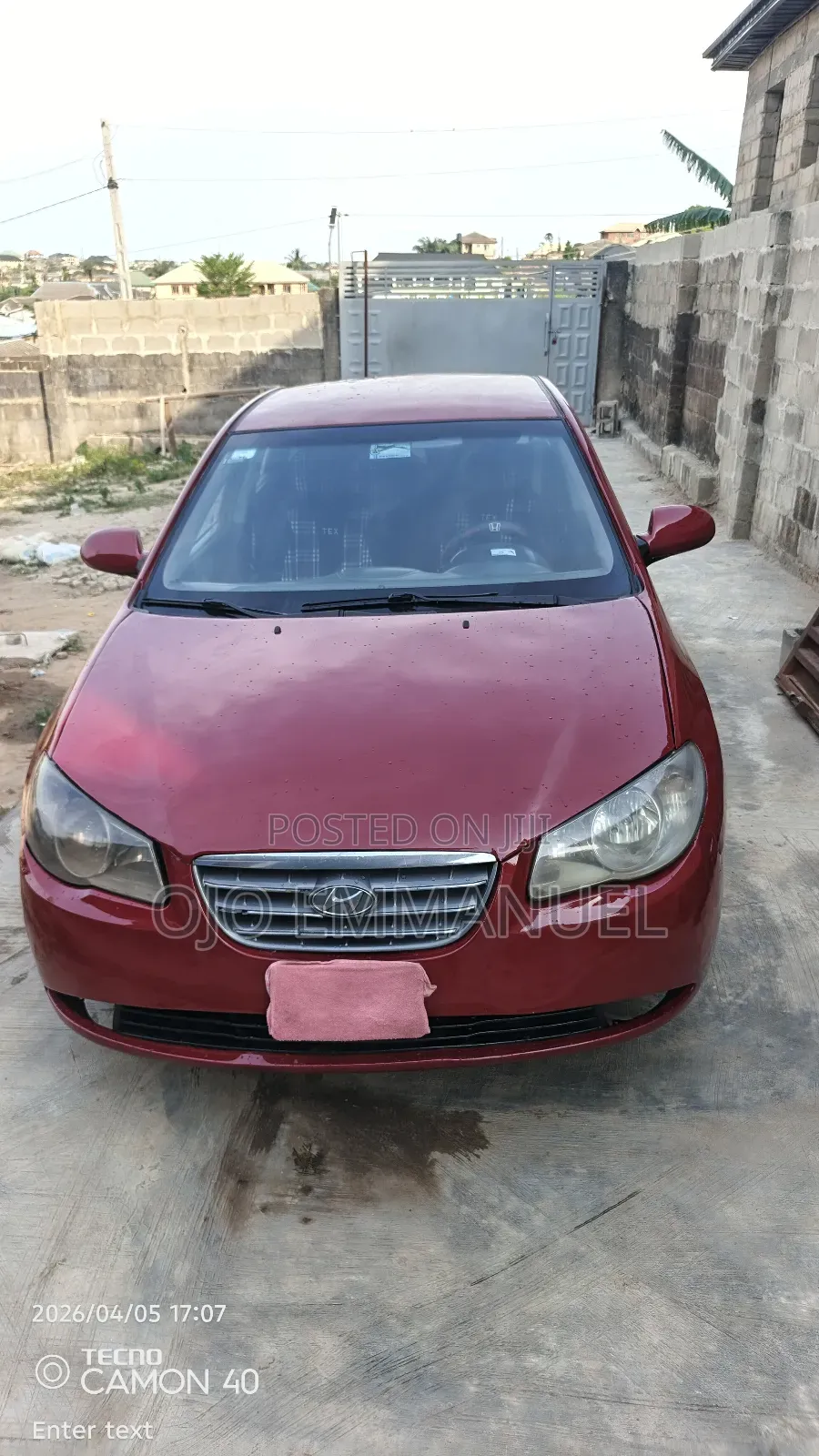 Hyundai Elantra 1.6 Automatic 2009 Red