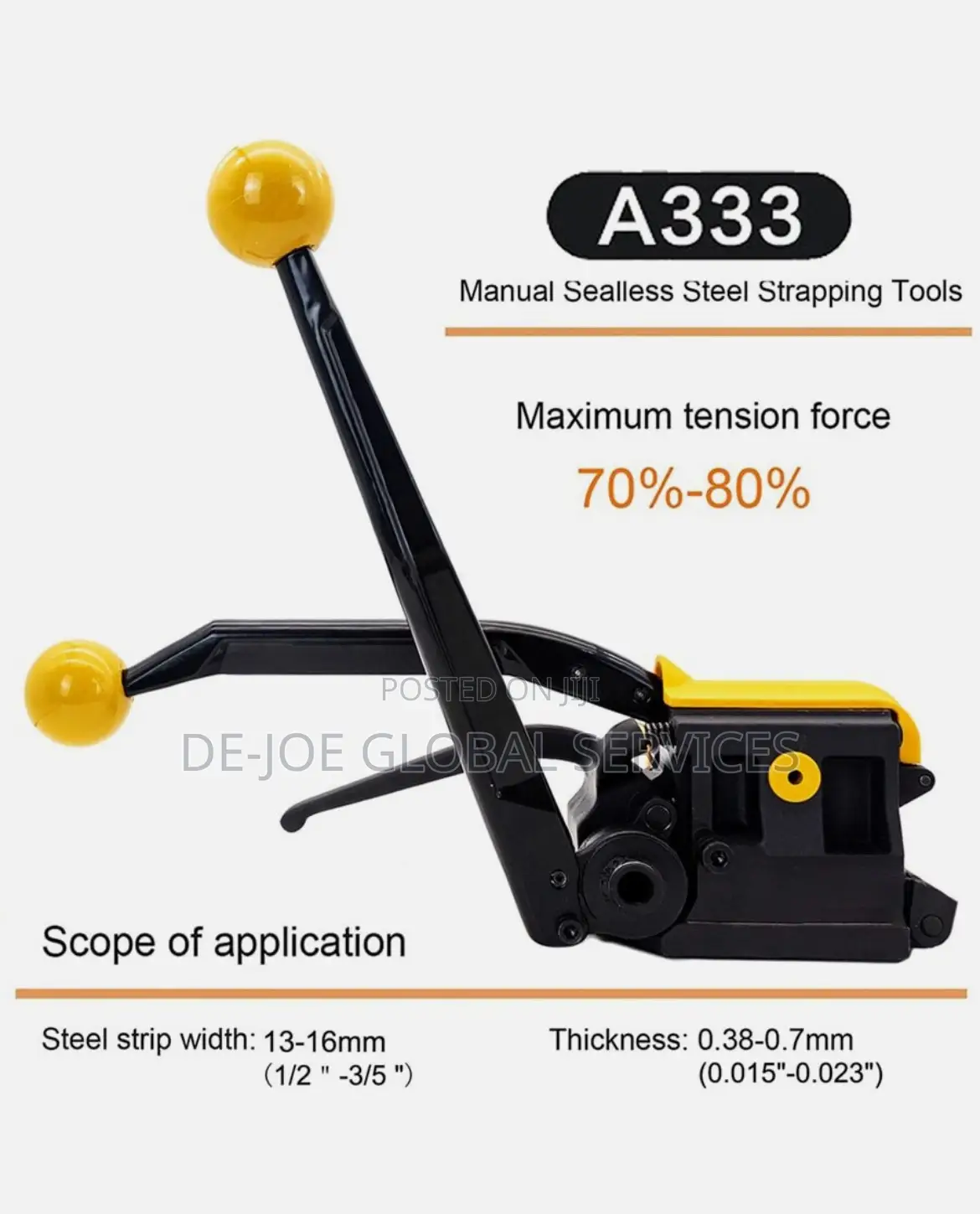 Manual Steel Strapping Machine A333 Handheld Belt Packing Banding Tool