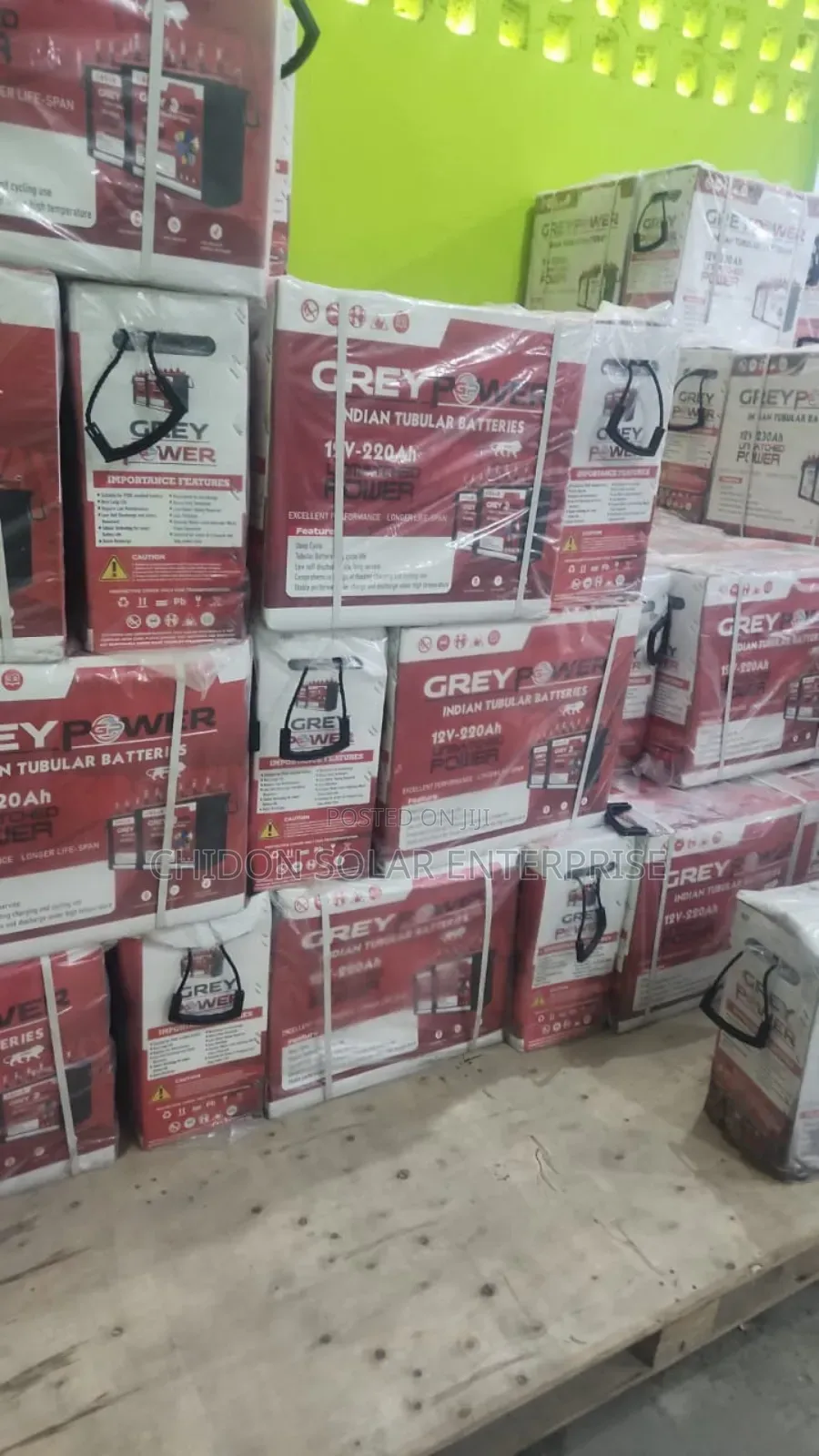 220ah 12v Greypower Tubular Batterie