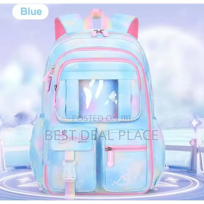 High Quality Gradient Children's Backpack for Girls Teens Kids
