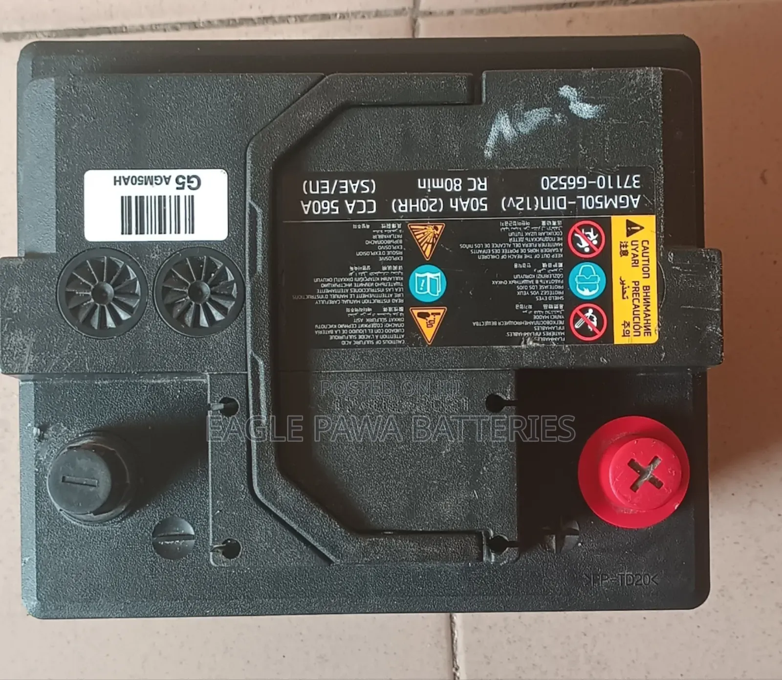 50ah Delkor Agm Battery