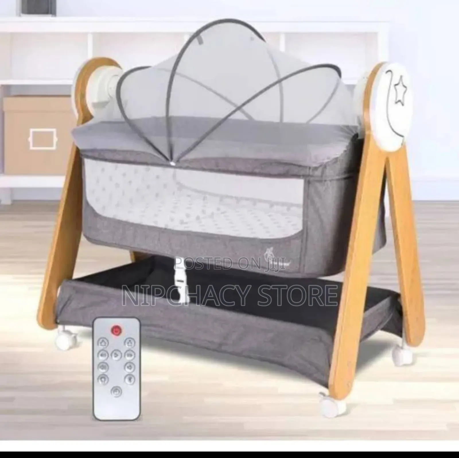 Baby Electric Swing Bassinet With Remote