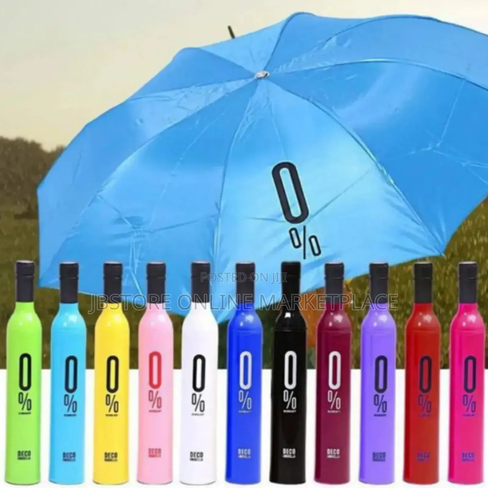 Portable Foldable Wine Bottle Umbrella