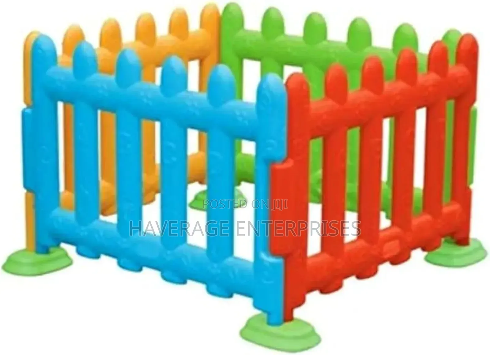 Baby Barricade Play Fence 4pces Mix Colours Set