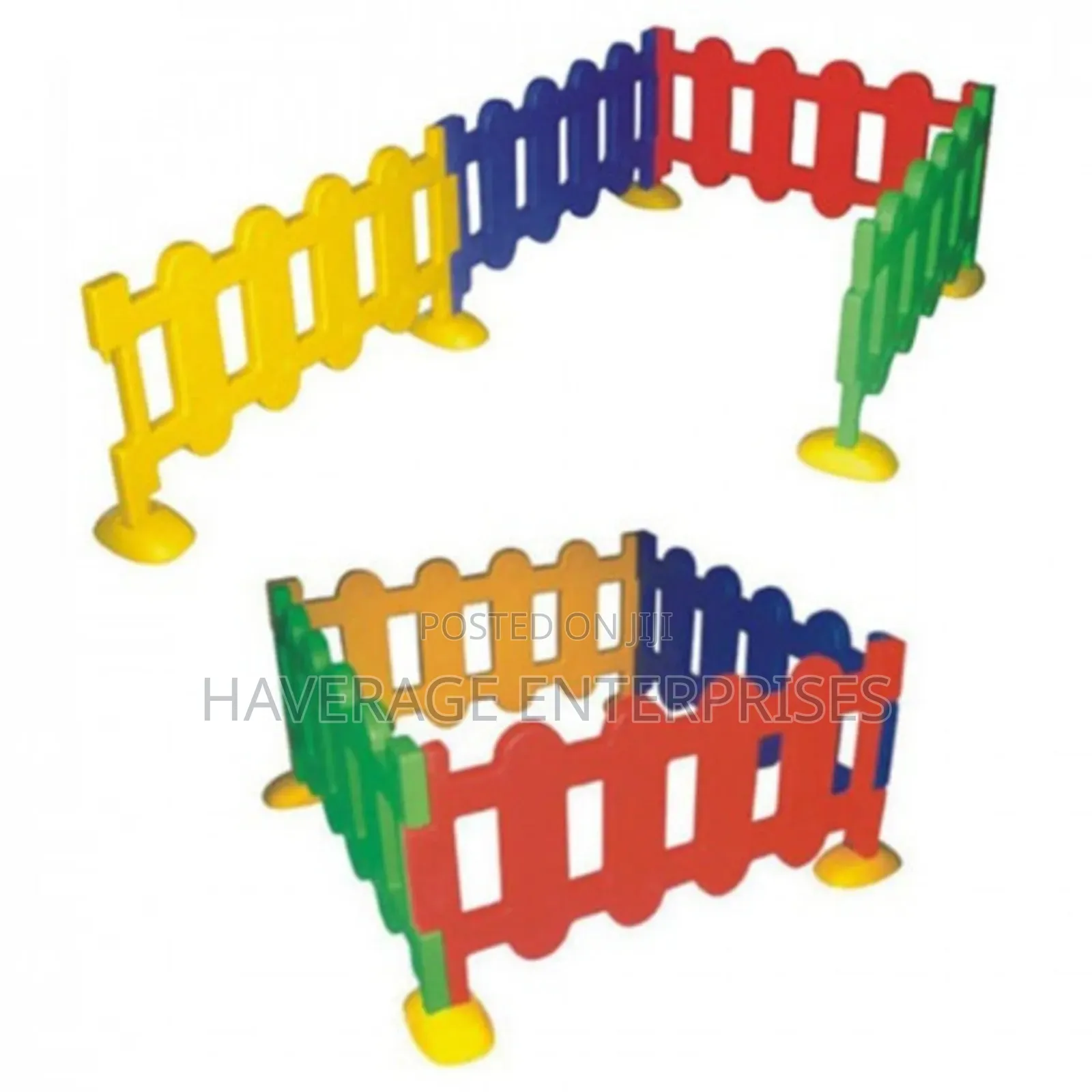 Baby Barricade Play Fence 4pces Mix Colours Set