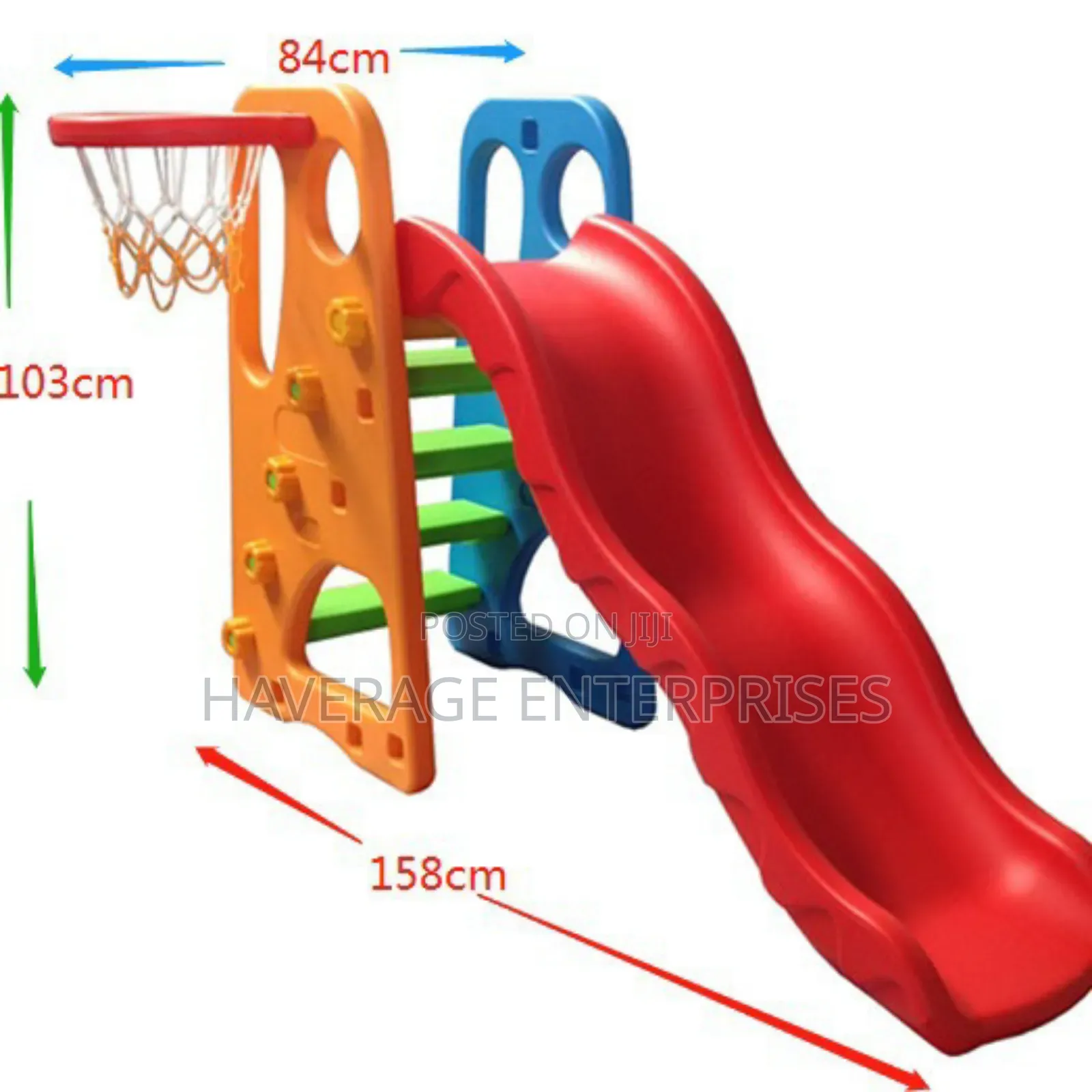 2 in 1 Slides and Basketball for Kids
