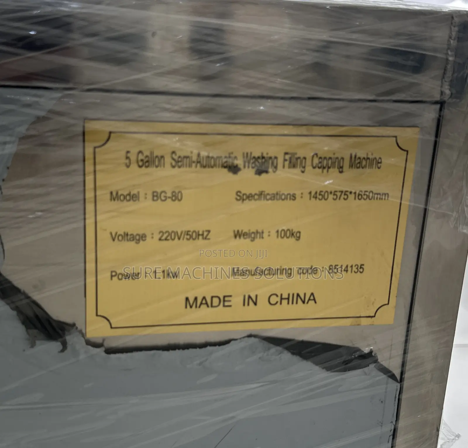 Semi Automatic 5-Gallon Dispenser Bottling Machine
