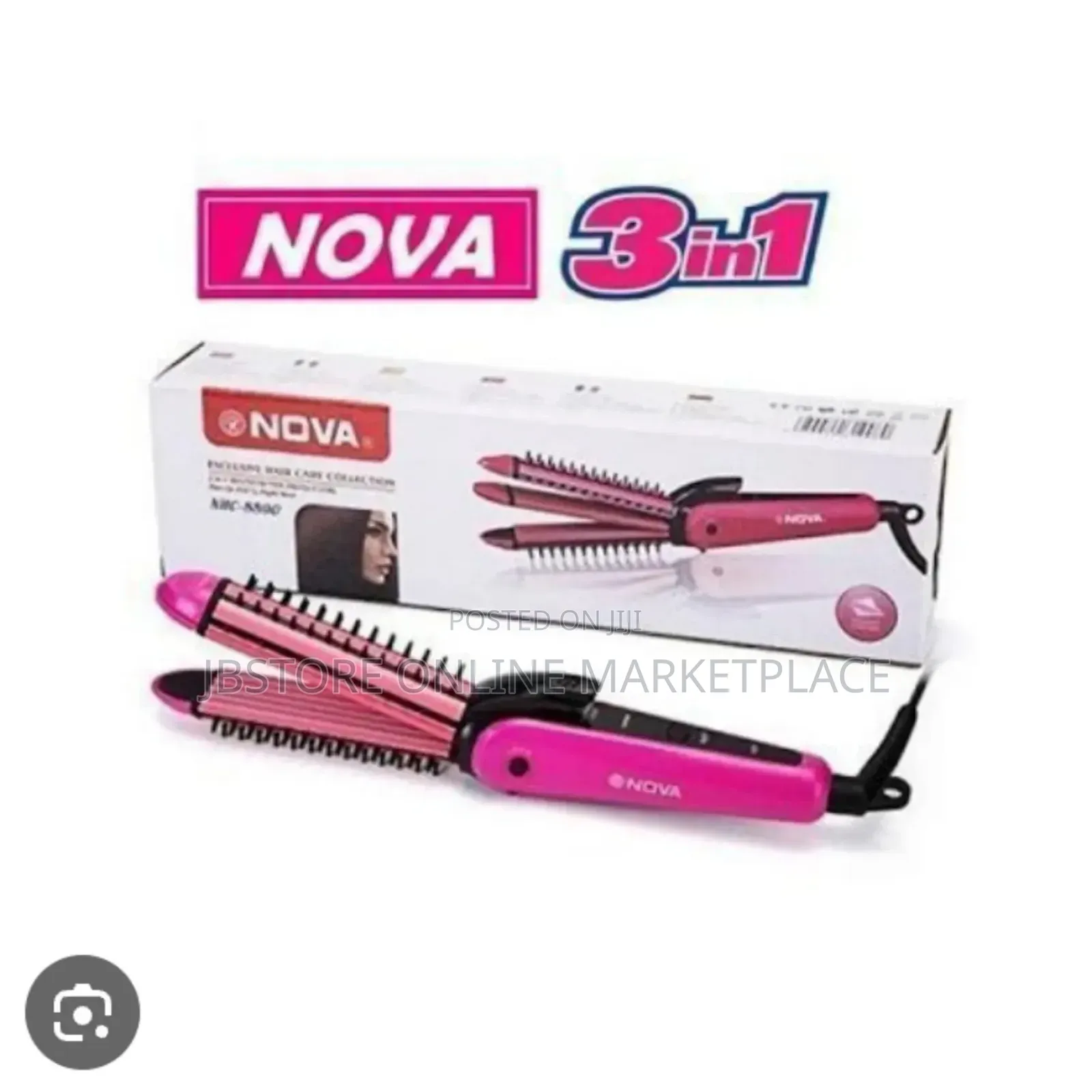 Nova 3-in-1 Multifunction Perfect Curl Hair Straightener Model Mp-8890