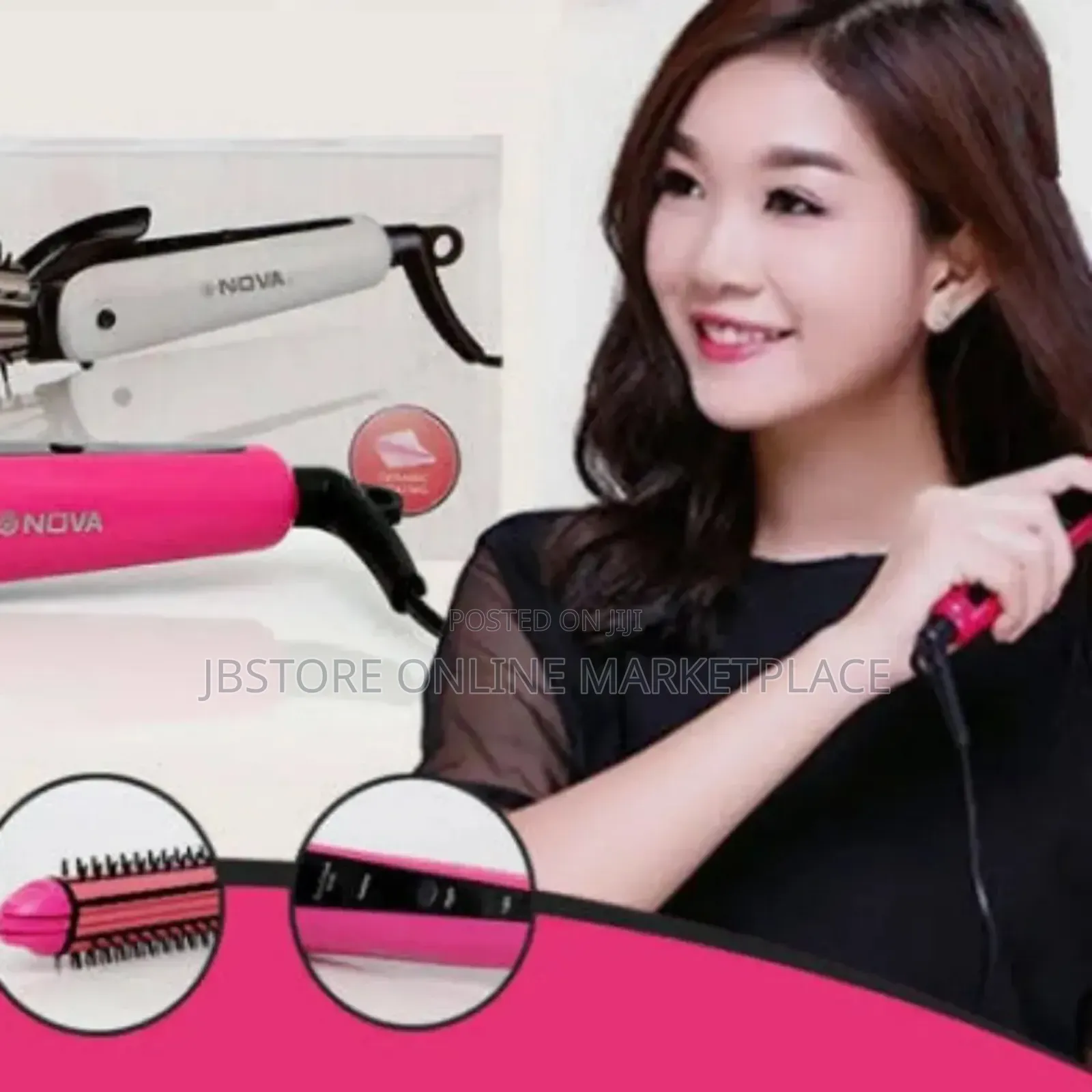 Nova 3-in-1 Multifunction Perfect Curl Hair Straightener Model Mp-8890