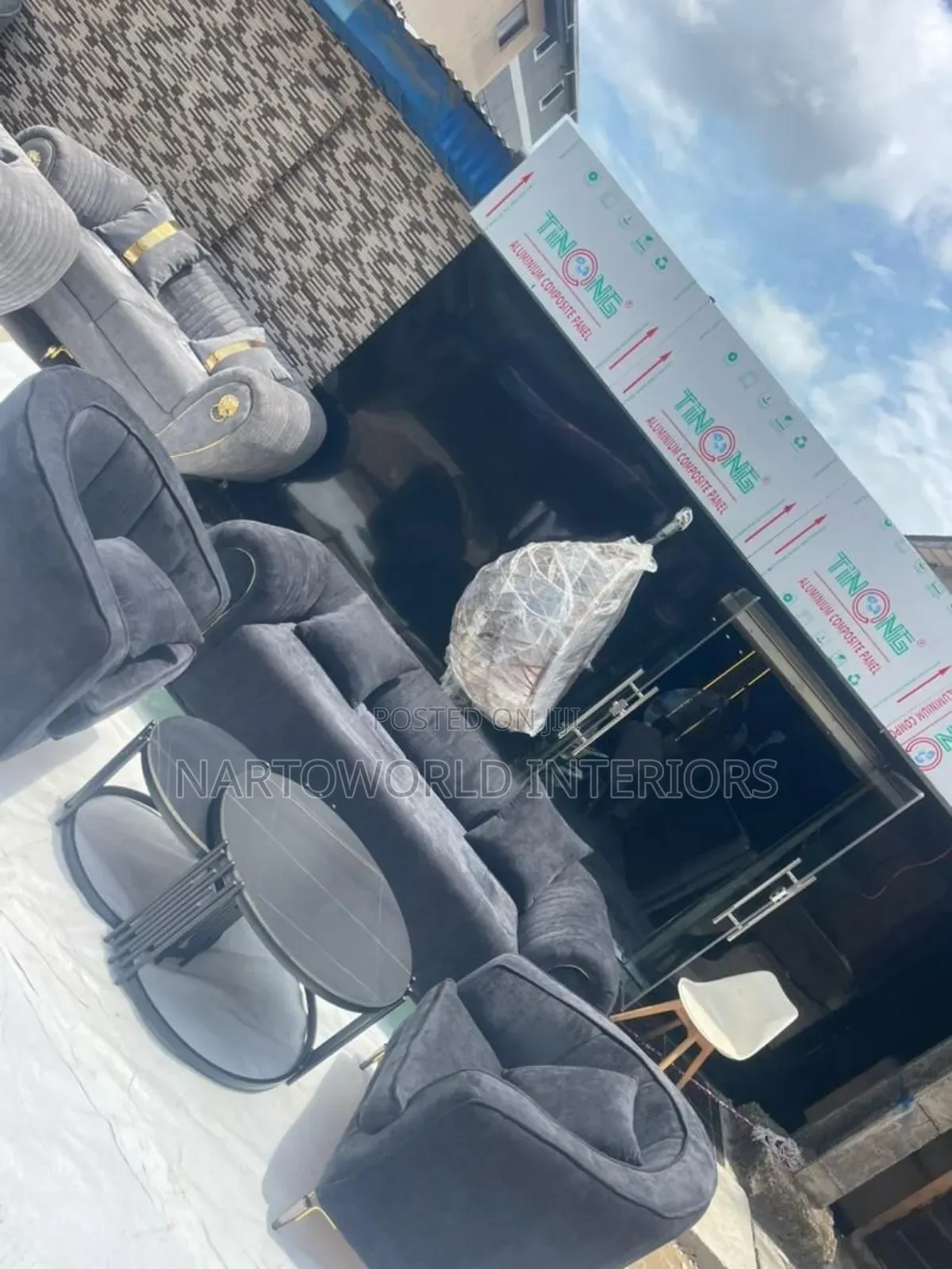 5 Seaters Quality Fabric Sofa Chair