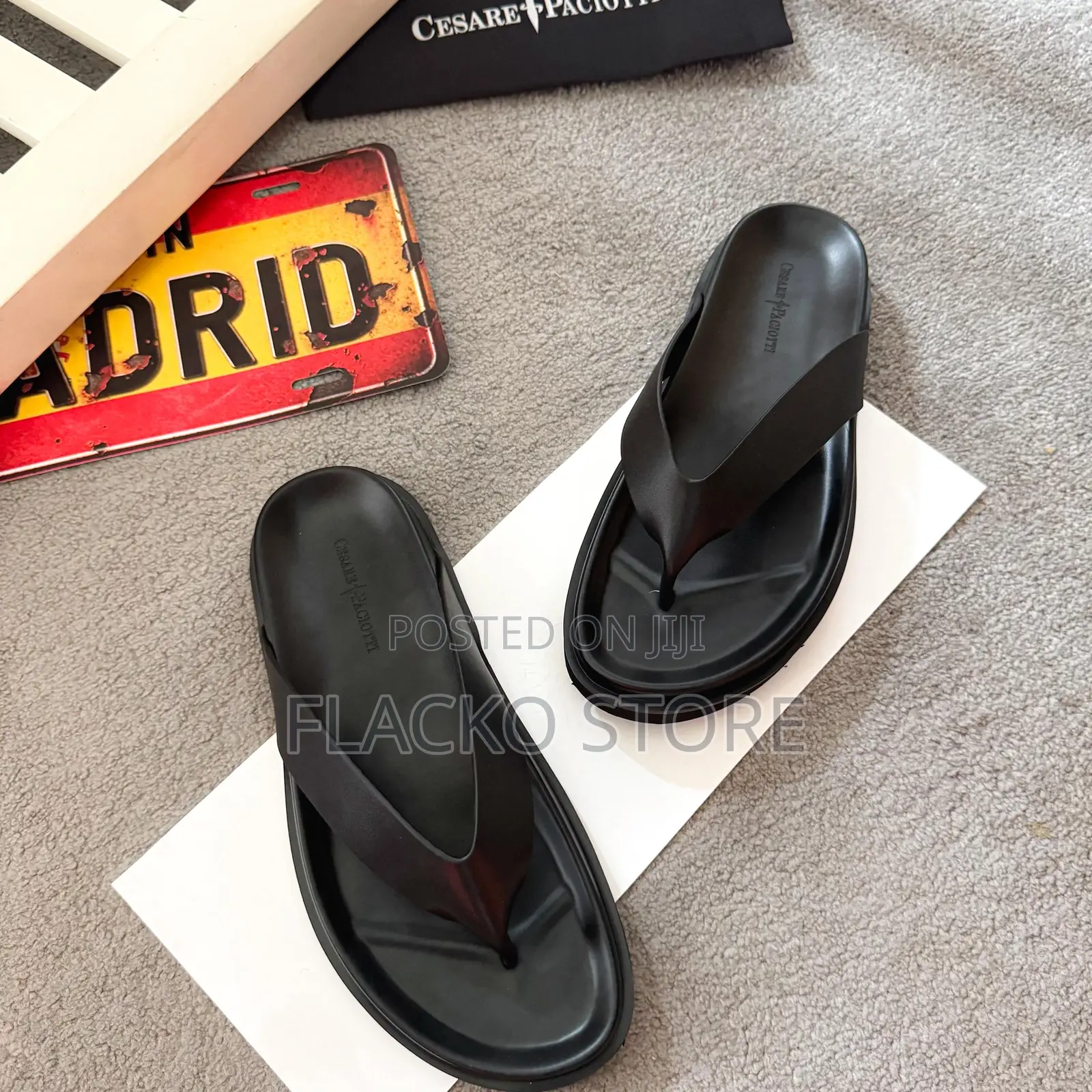 Original Cesare Paciotti Leather Slippers