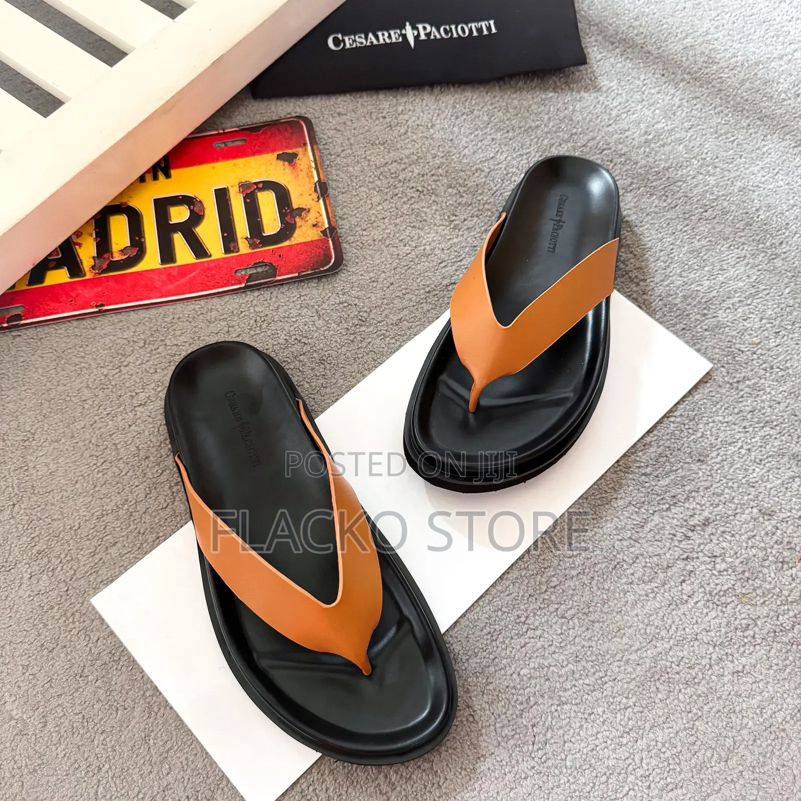 Original Cesare Paciotti Leather Slippers