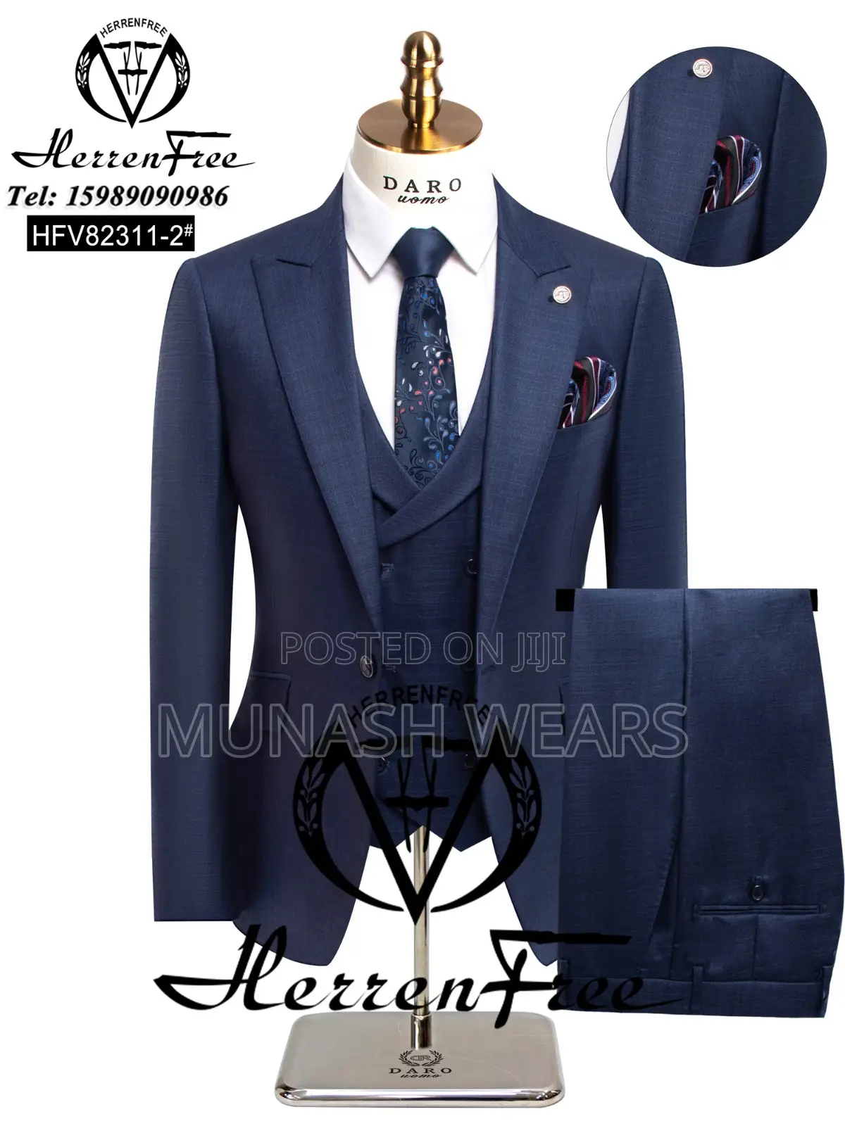Italian Blue Suit Collection
