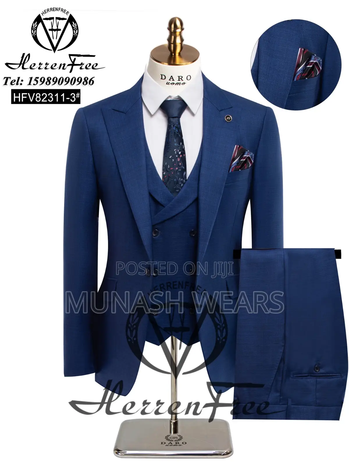 Italian Blue Suit Collection