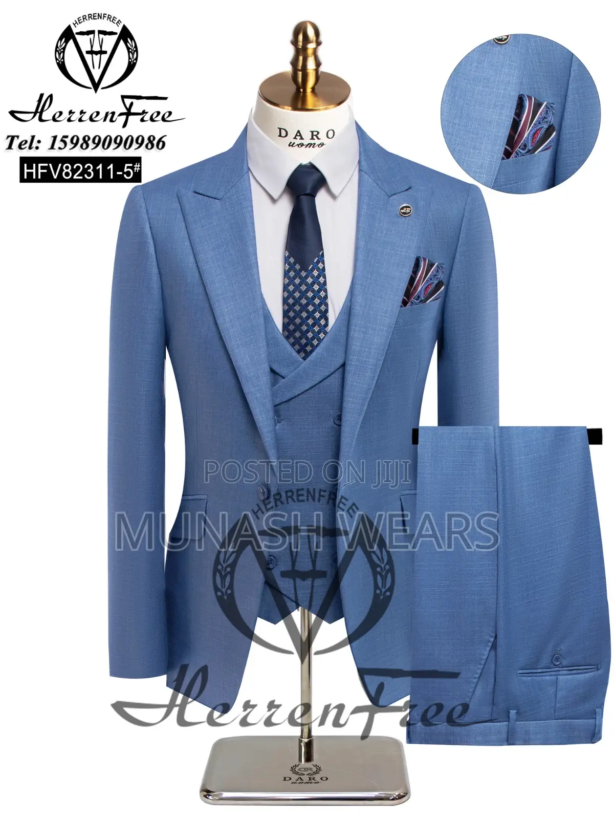 Italian Blue Suit Collection