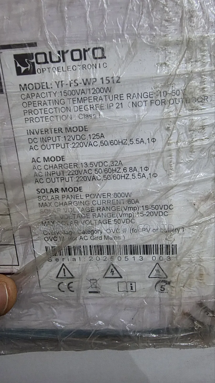 1.5kva 12v Aurora Solar Inverter