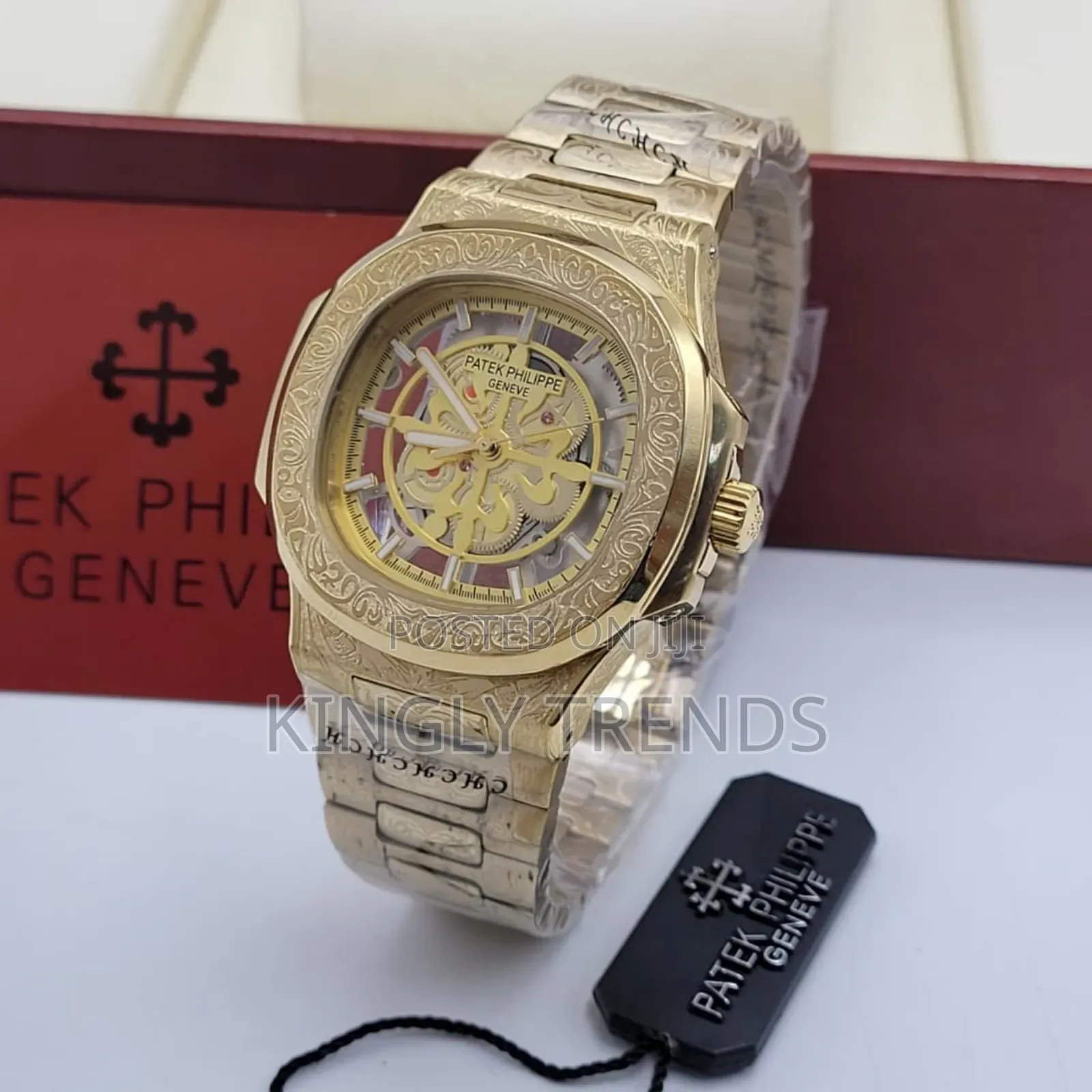 Luxury Patek Philippe Skeleton Dail Wristwatch