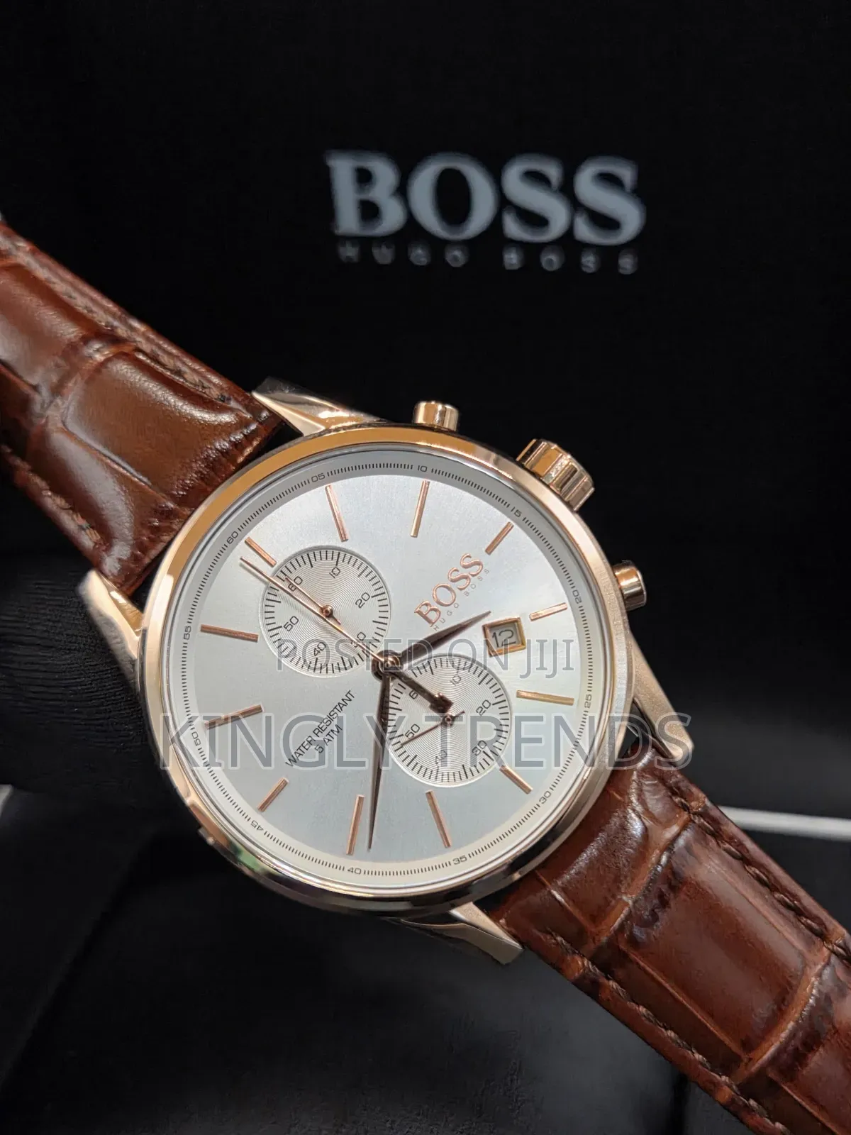 Hugo Boss Leather Wristwatch