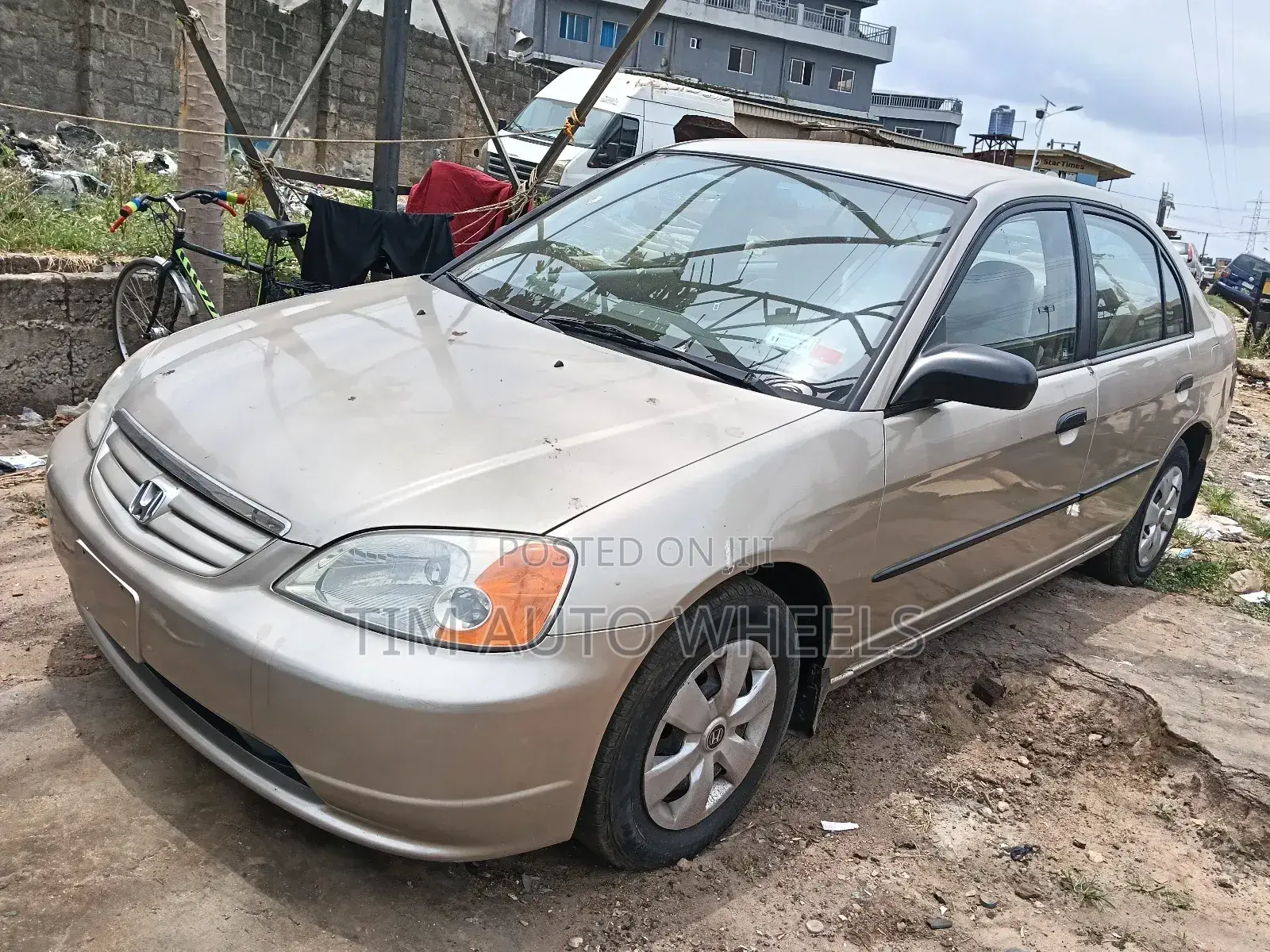 Honda Civic LX 4dr Sedan (1.7L 4cyl 4A) 2001 Gold