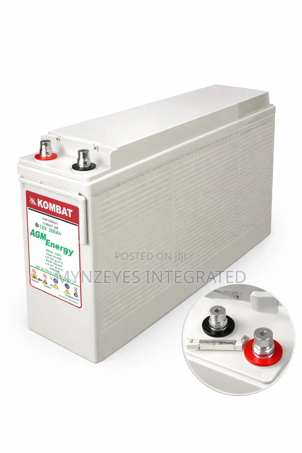 Kombat 12v 200ah Agm/Vrla Battery — Telecom Grade | Made in Europe