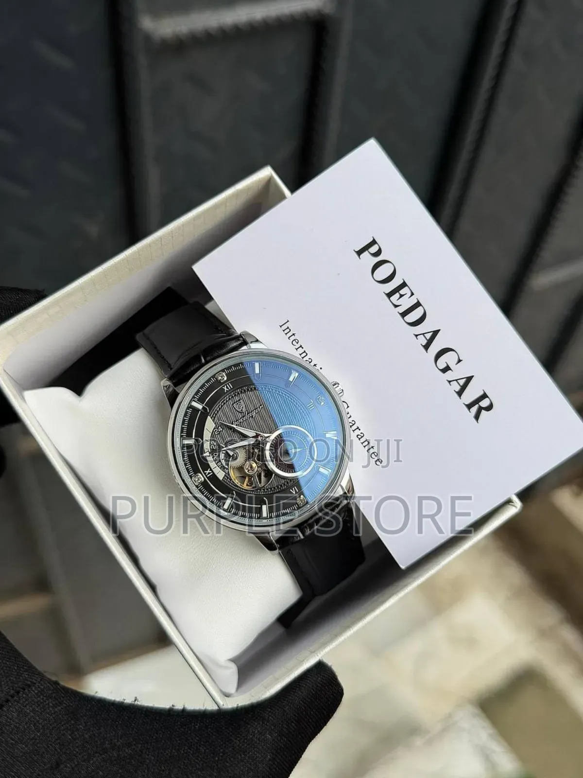 Poedagar Chronograph Automatic Mechanical Movement *Leather* Watch