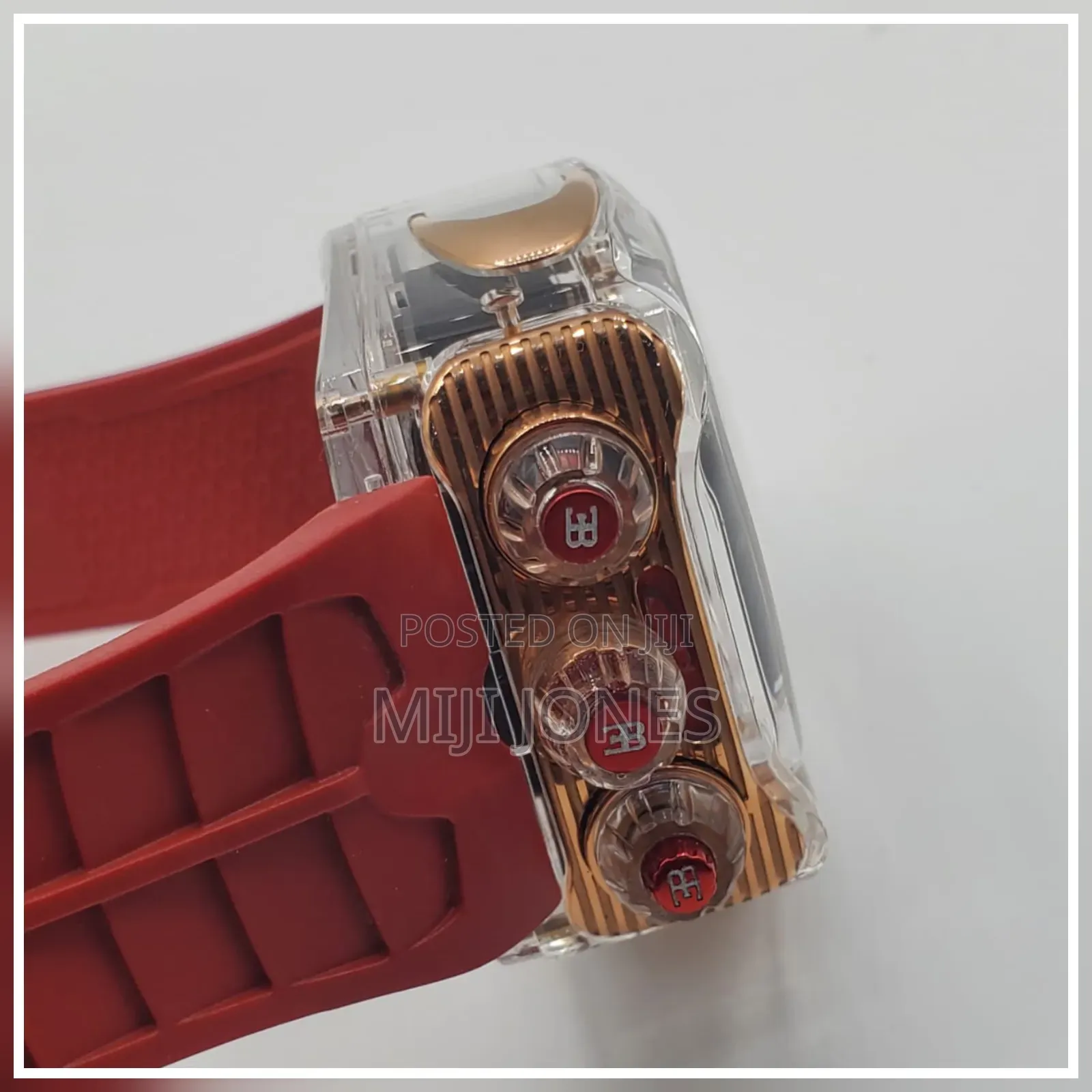"High Grade Jacob Co Automatic - Rubber Strap Luxury Watch"