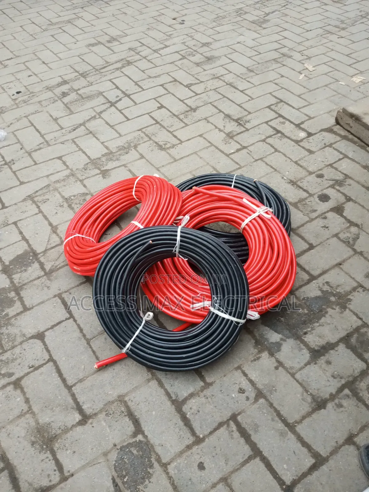 10mm Black and Red Solar Cable by 100 Meters Completed
