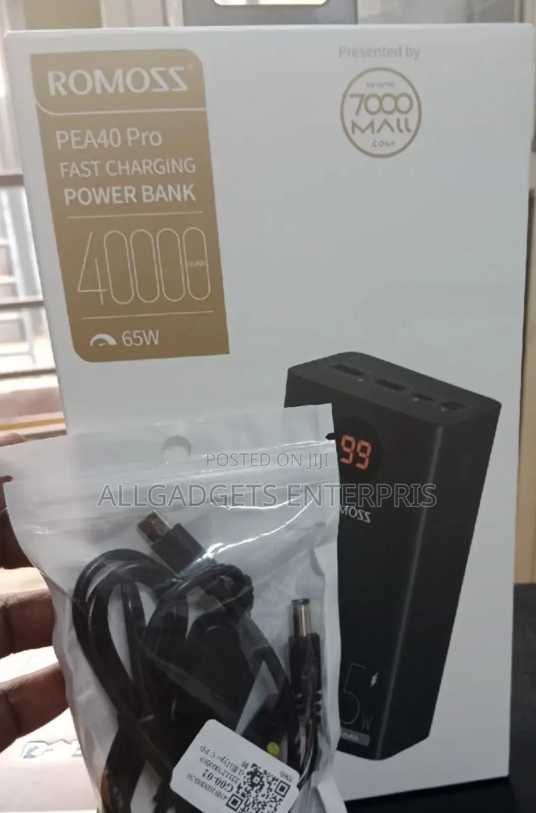 Romosss 65w 40000mah Laptop Power Bank
