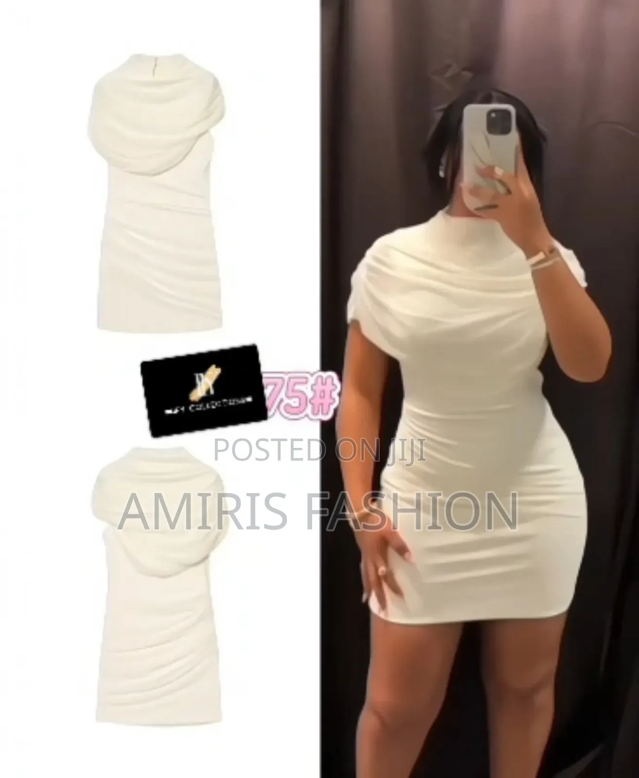 Quality Turtle Neck Sexy Short Gown