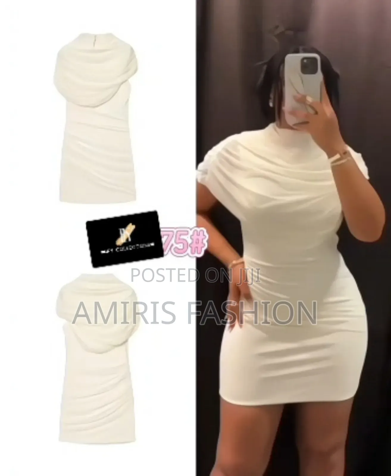 Quality Turtle Neck Sexy Short Gown