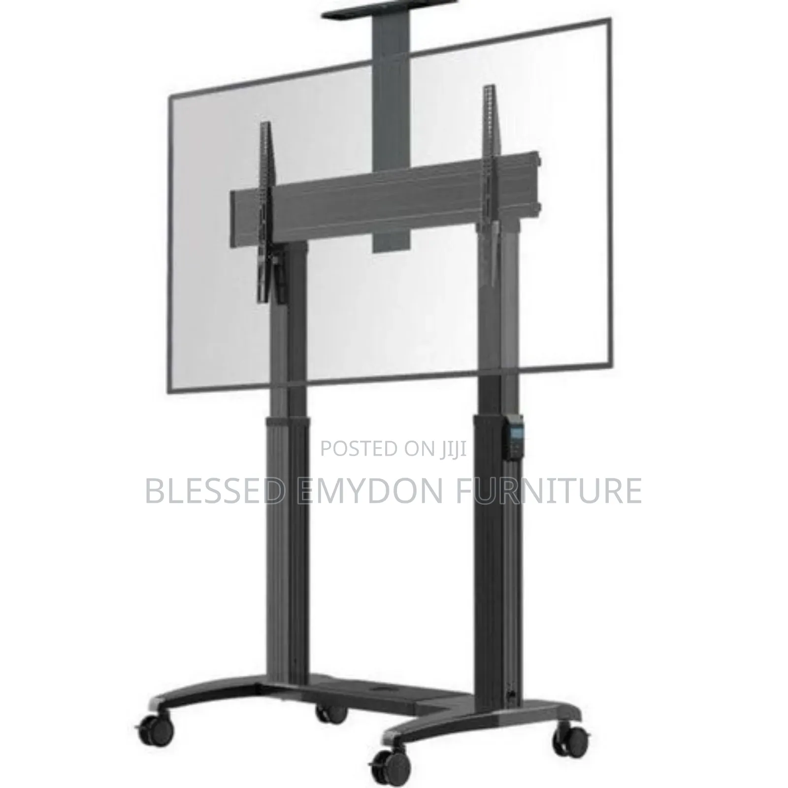 Heavy Duty Height Adjustable Motorized Tv Cart 75"-120"